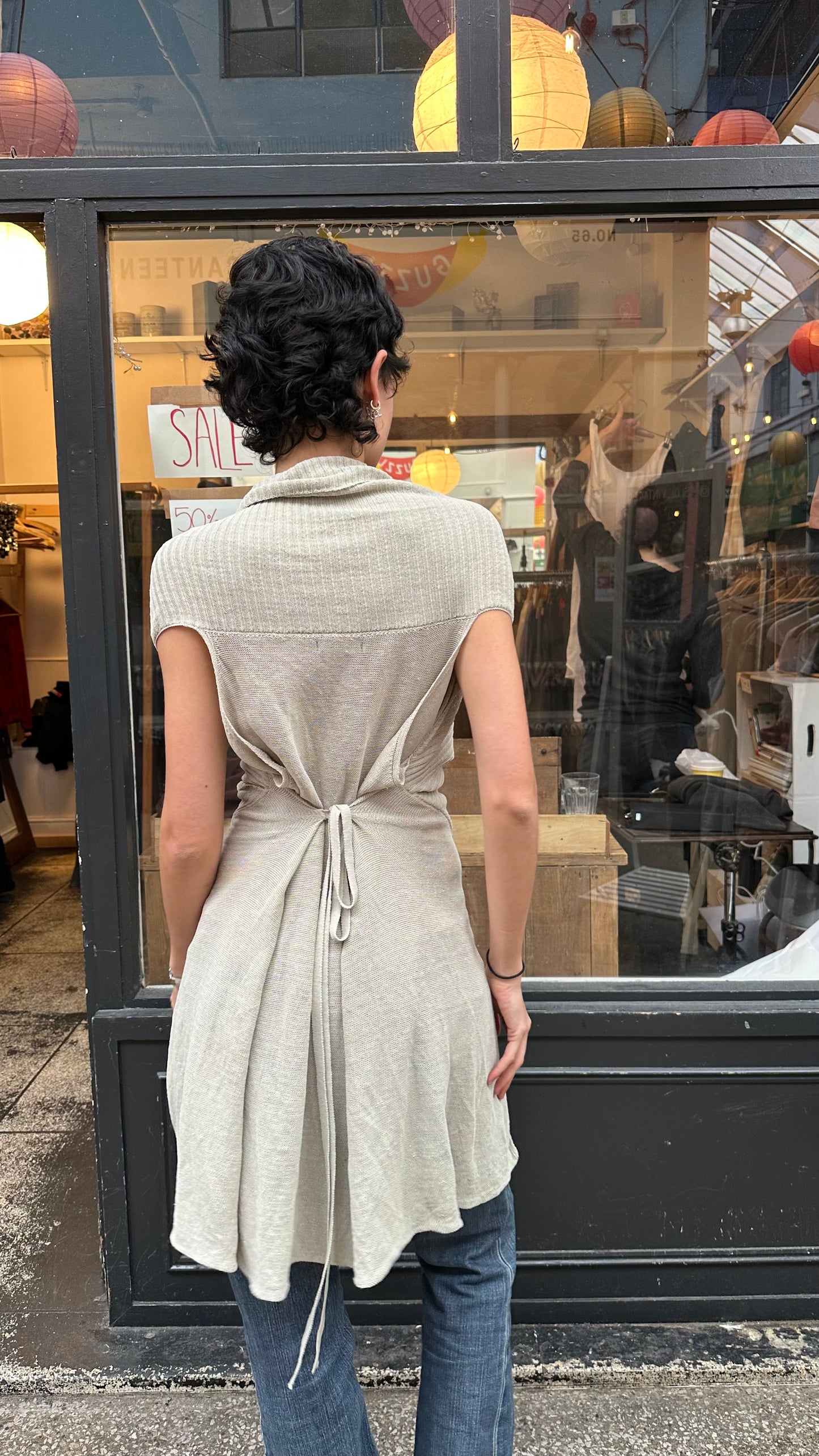 Sarah pacini asymmetric wrap cardigan