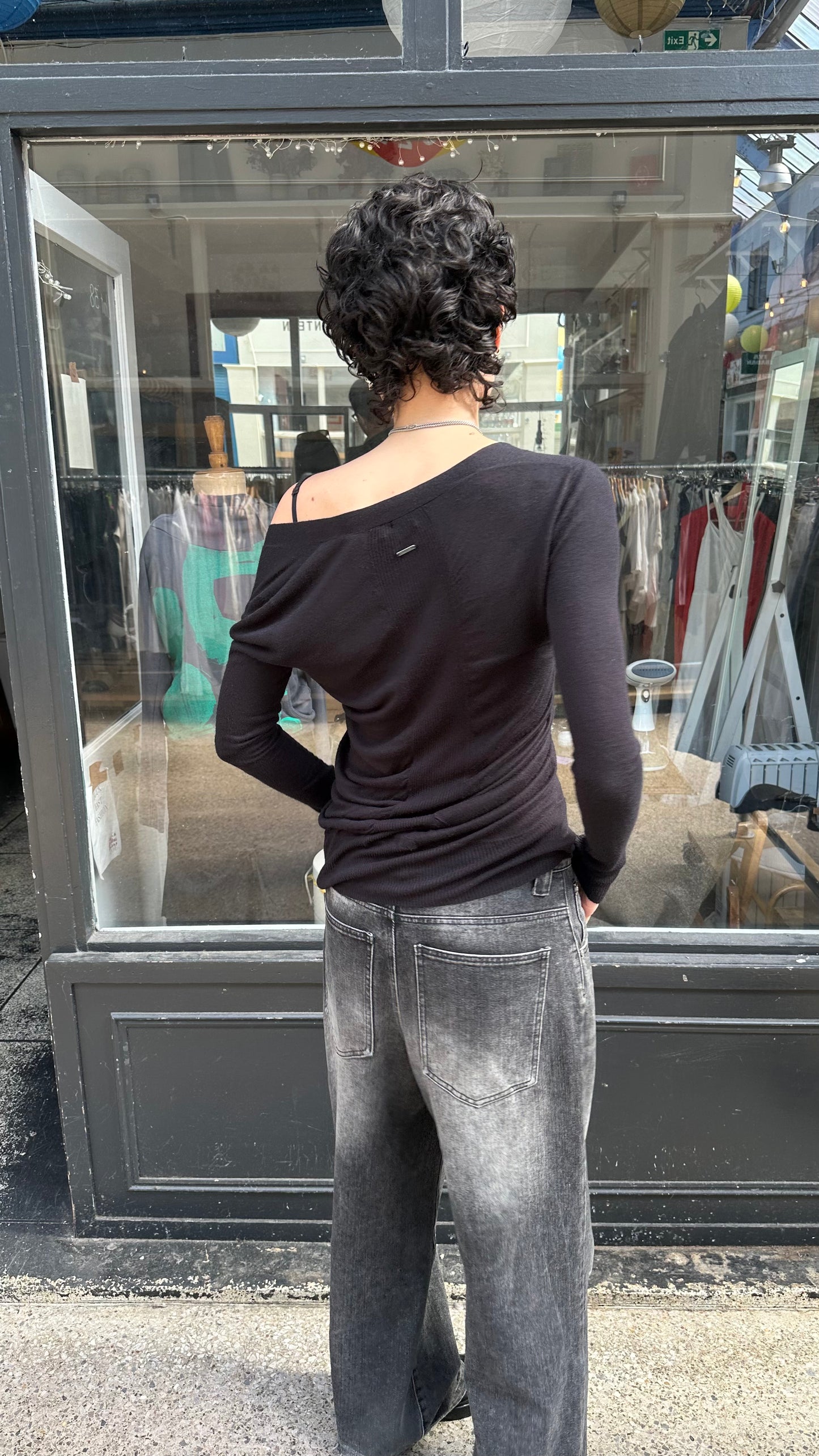 Black cardigan