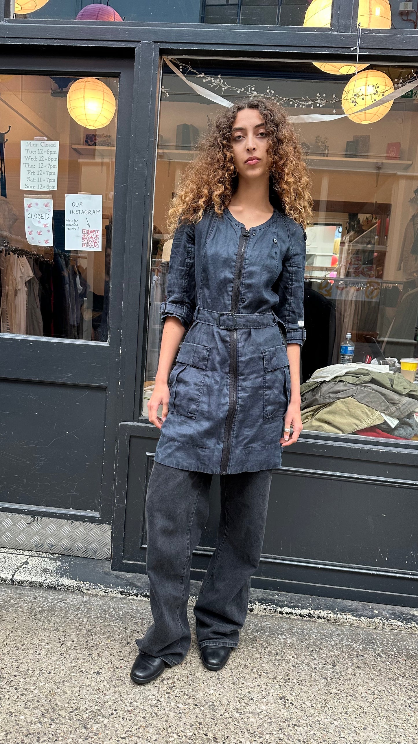 G STAR belted cargo dress