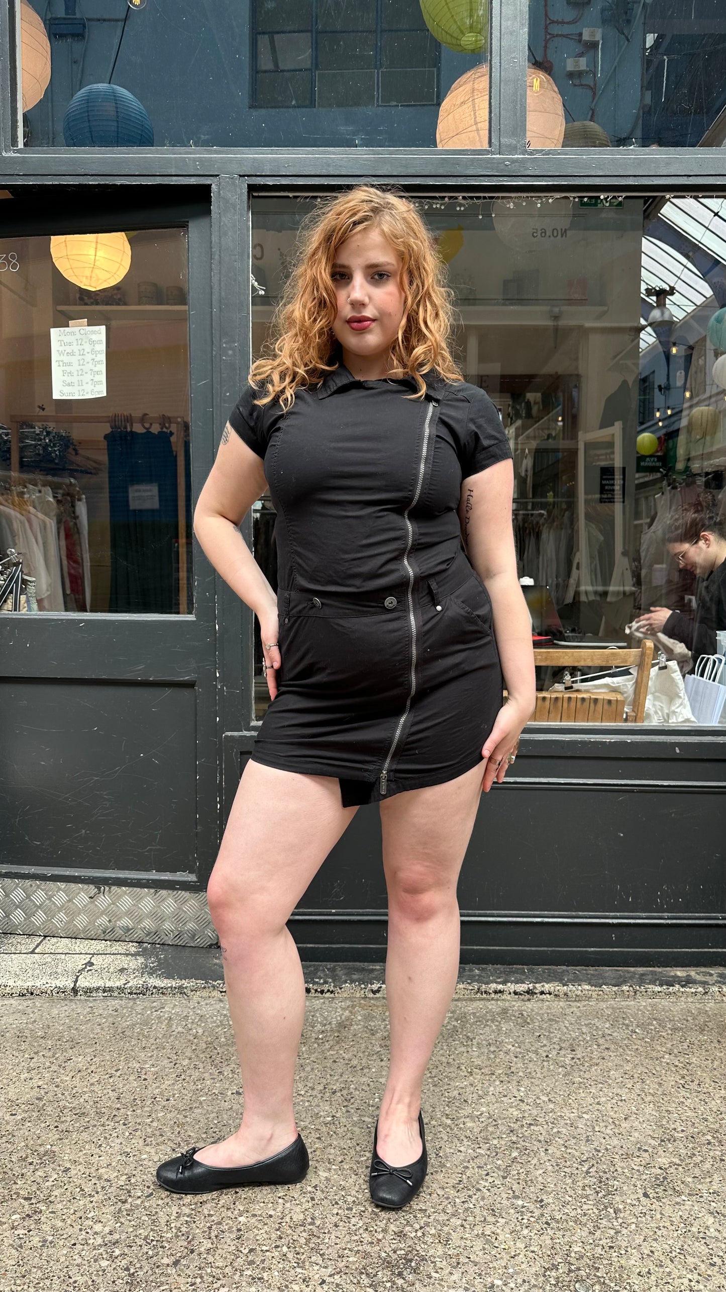 bench black cargo dress