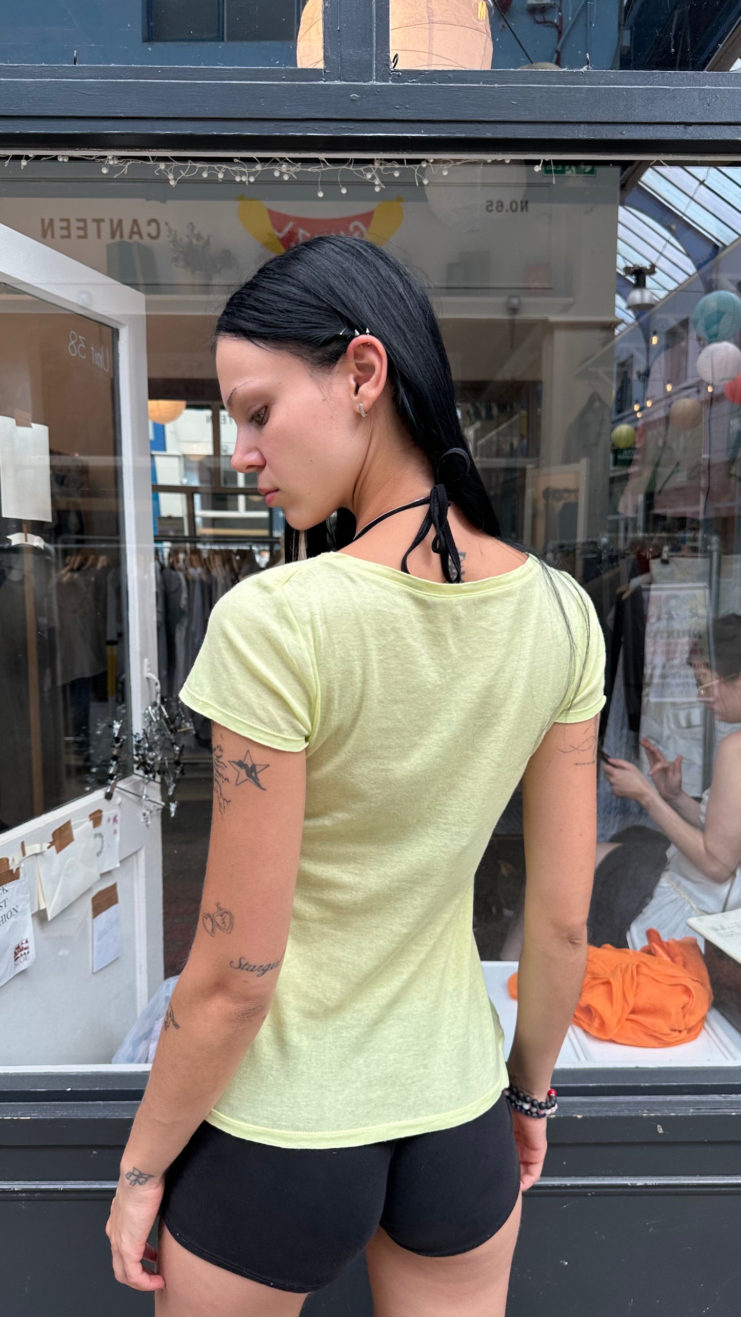 yellow lightweight T-shirt