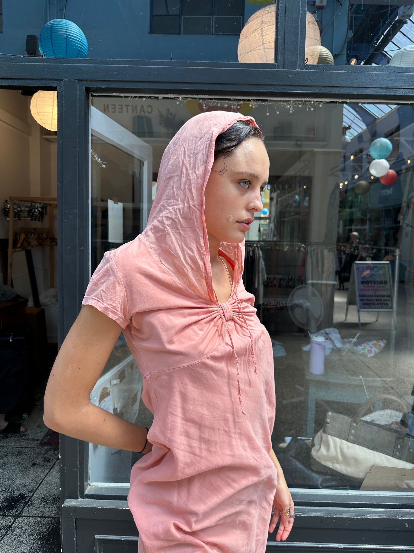 Peach 100% cotton dress