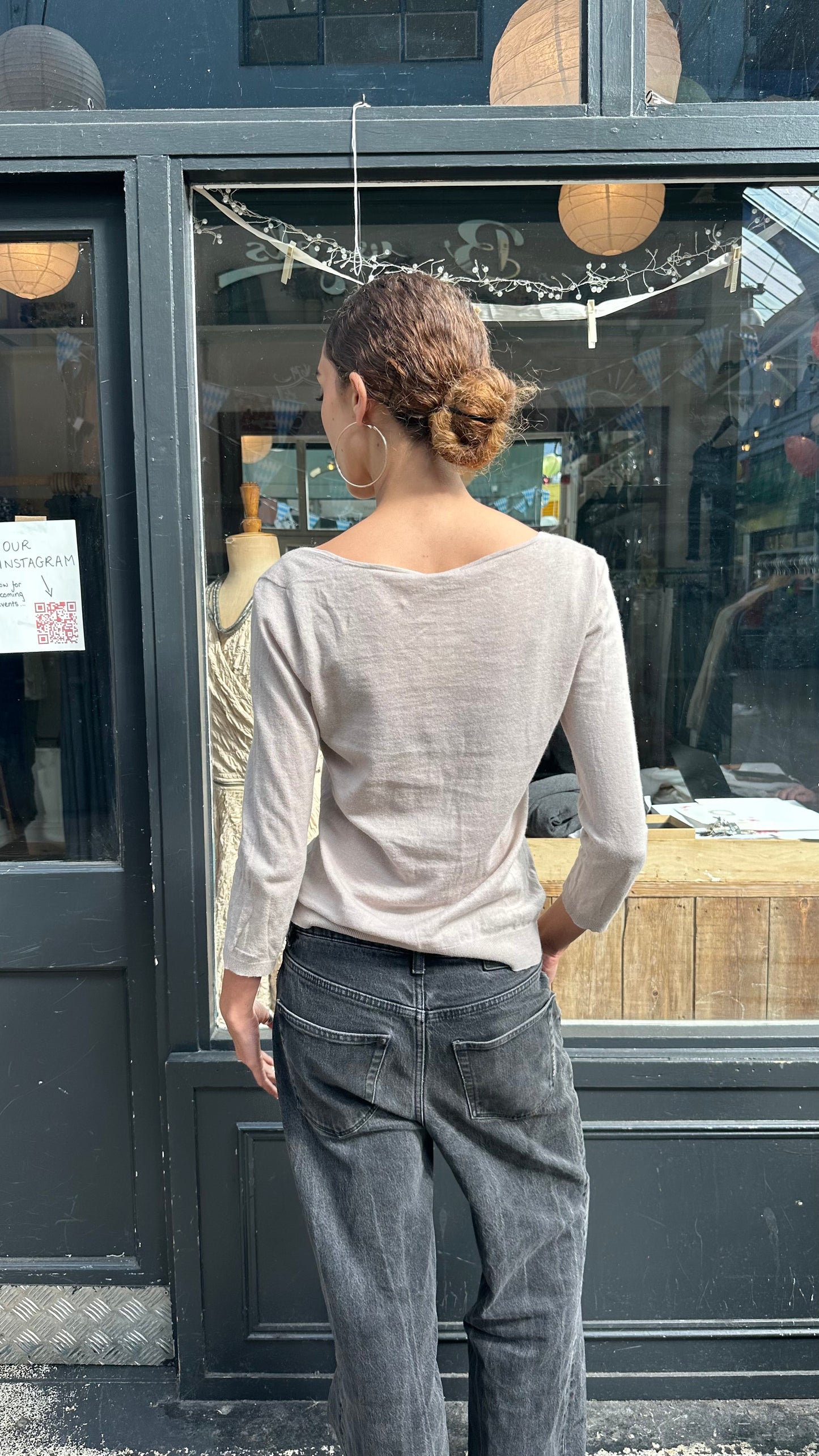 Cotton cashmere top