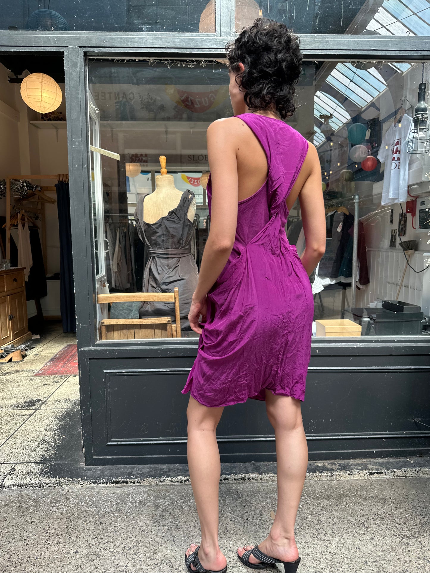 All Saints purple layered dress