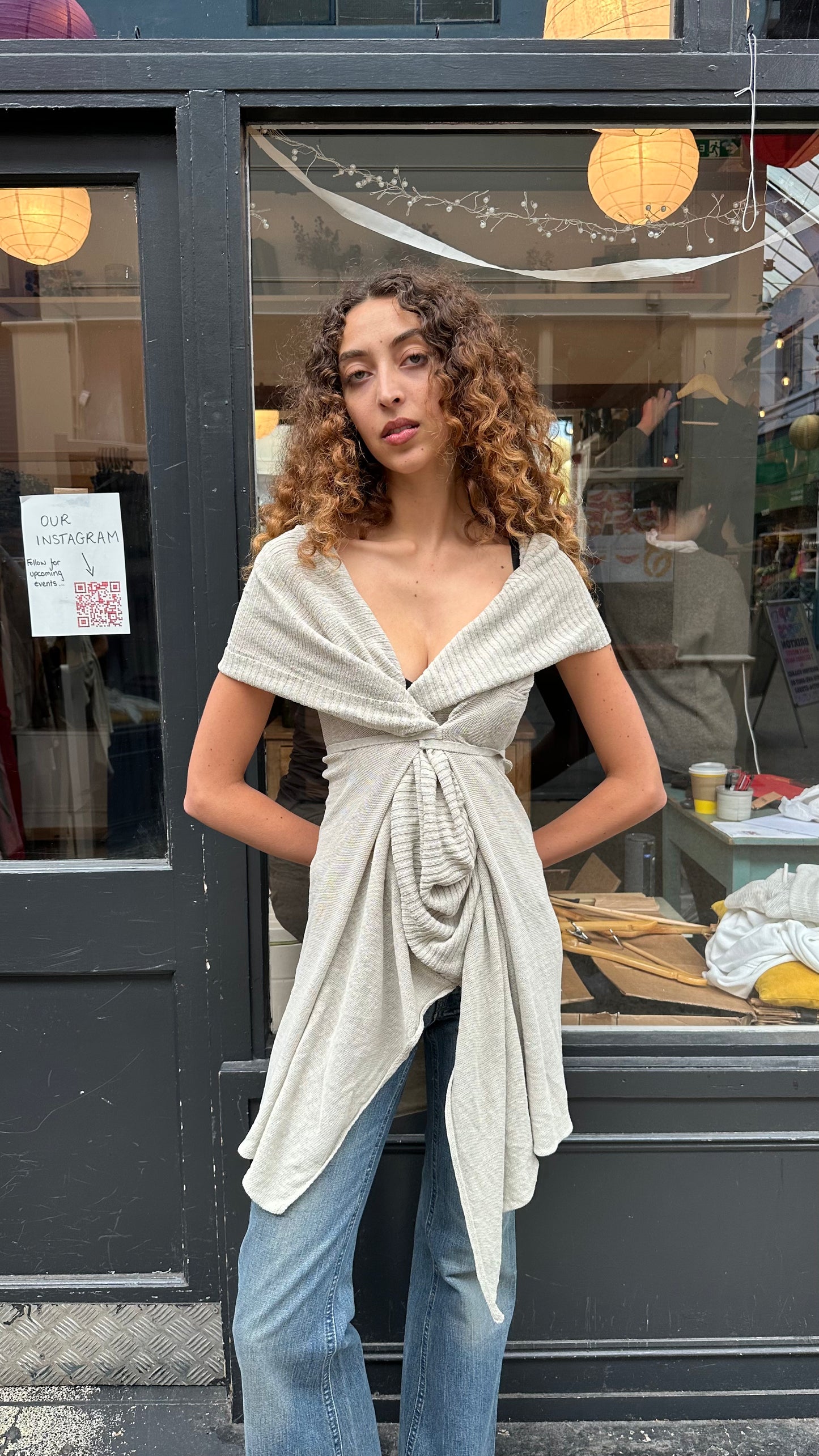 SARAH PACINI asymmetric wrap cardigan