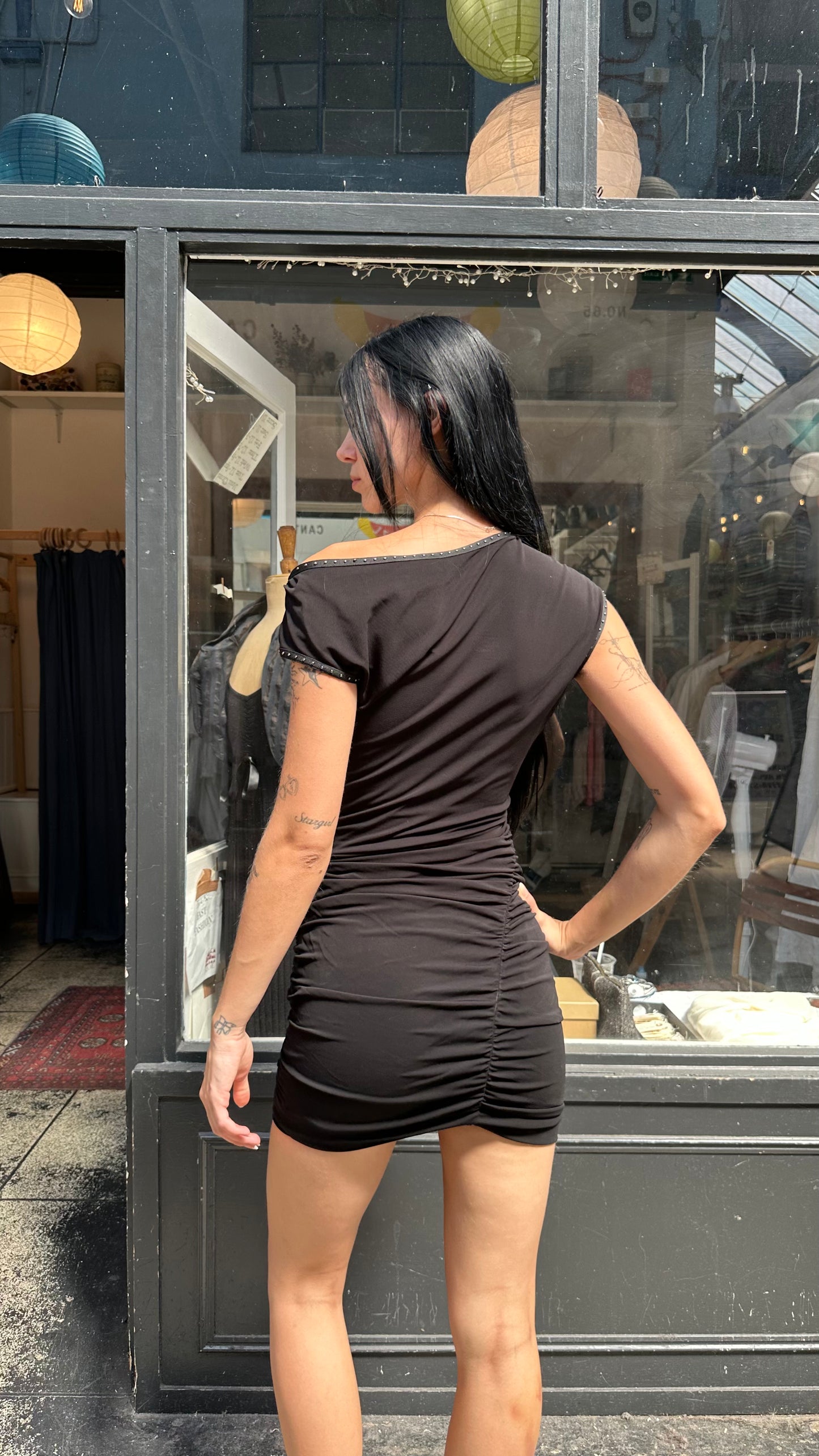ALL SAINTS black asymmetric dress