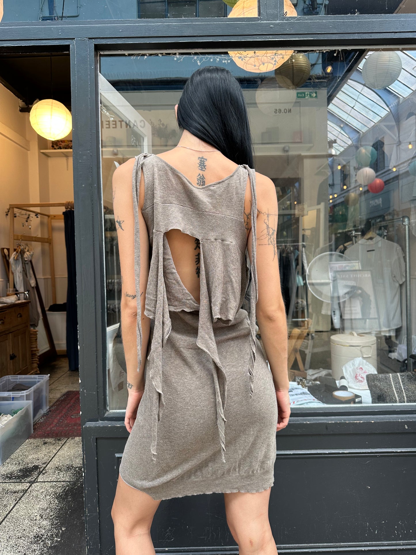 ALL SAINTS open back dress
