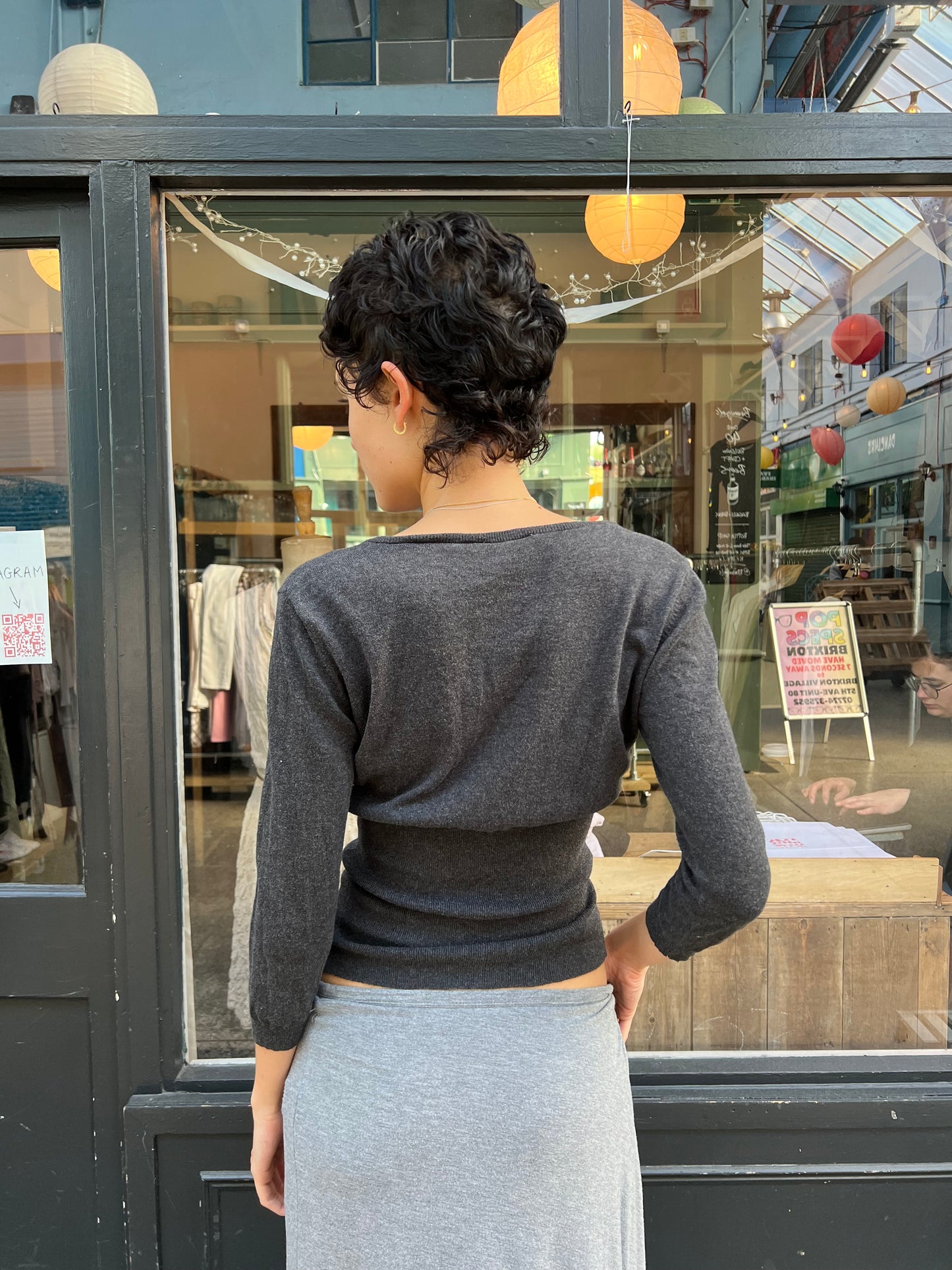 little black cardigan
