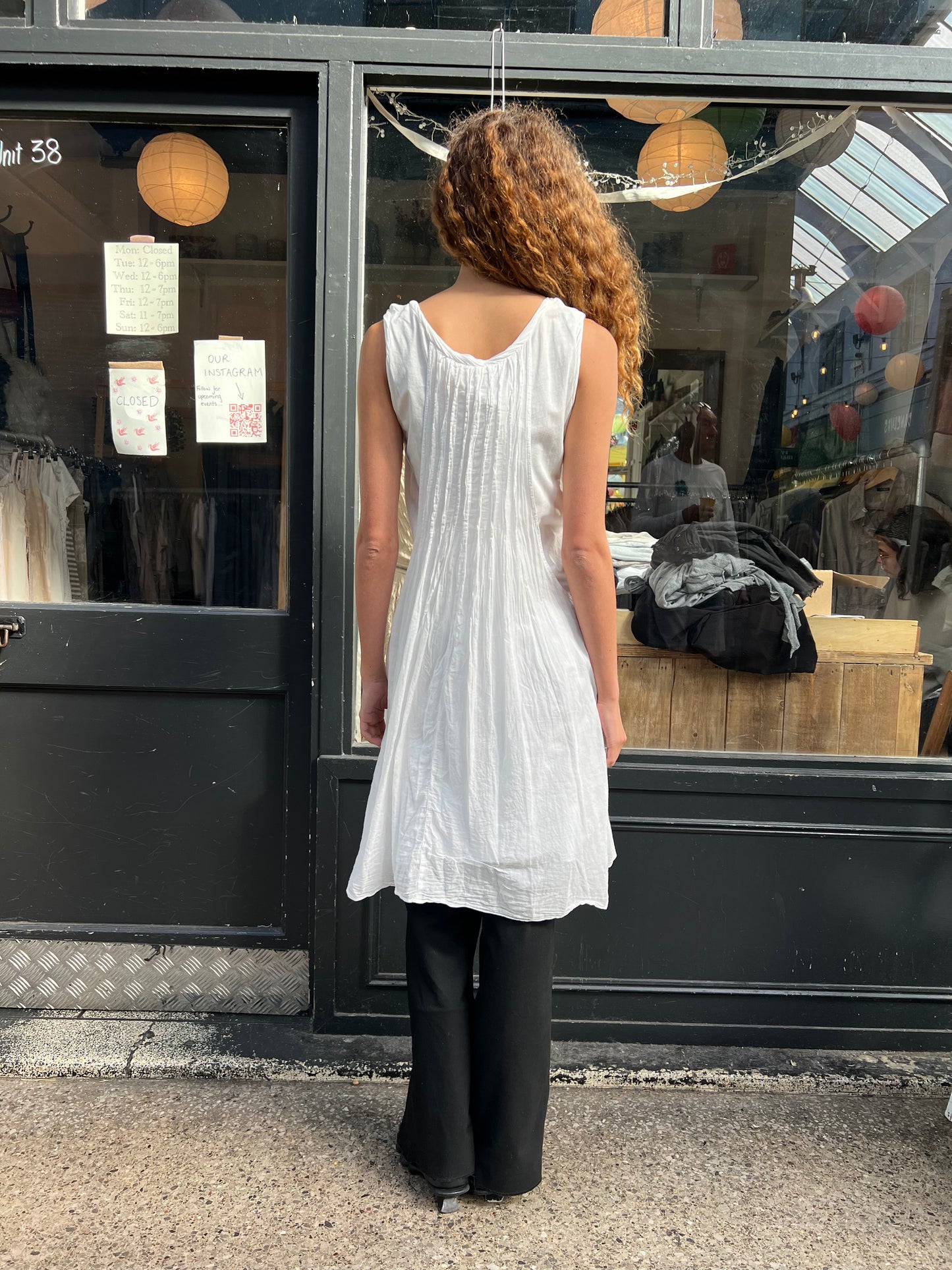 White cotton tunic