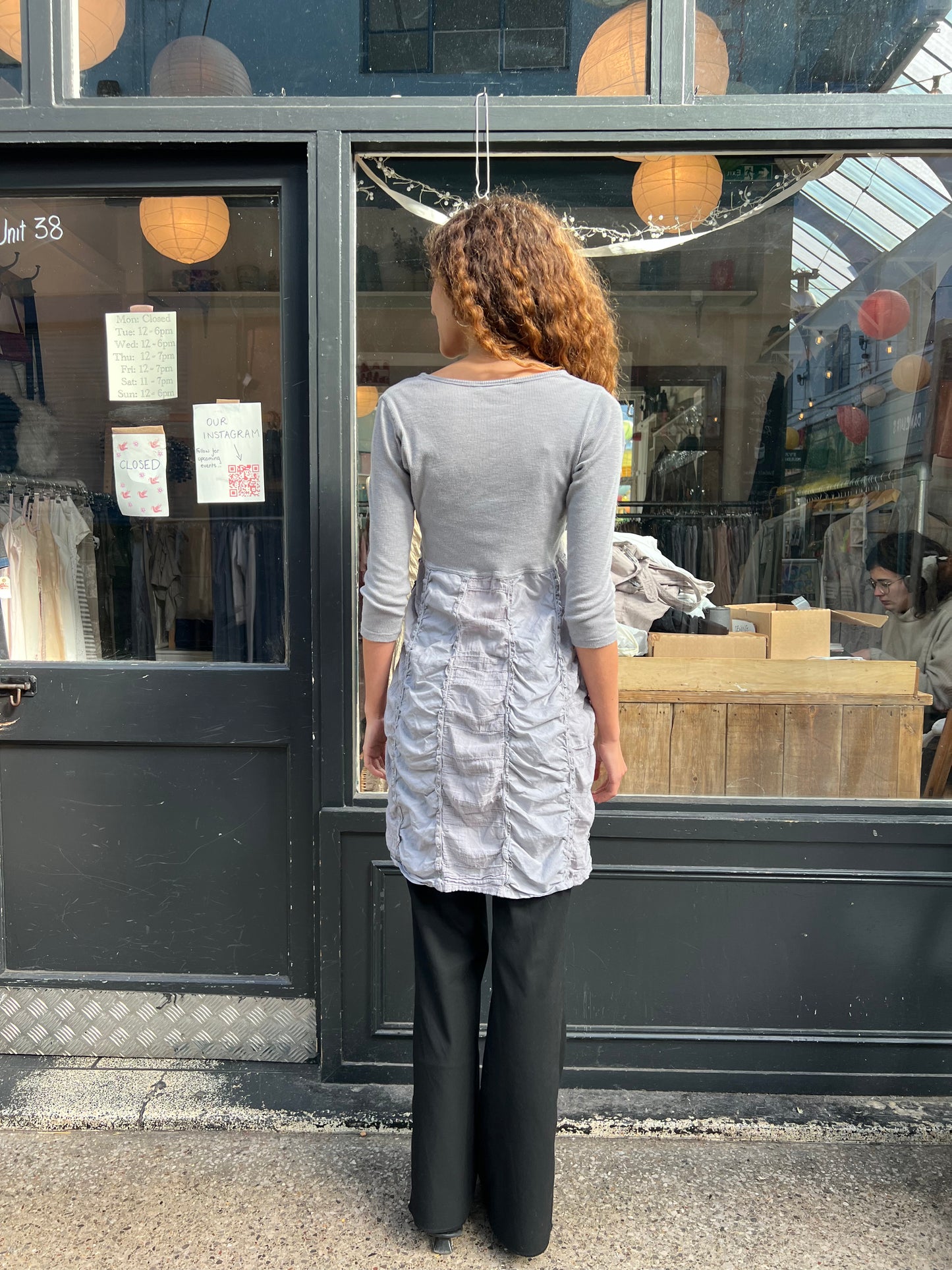 Grey long sleeve tunic