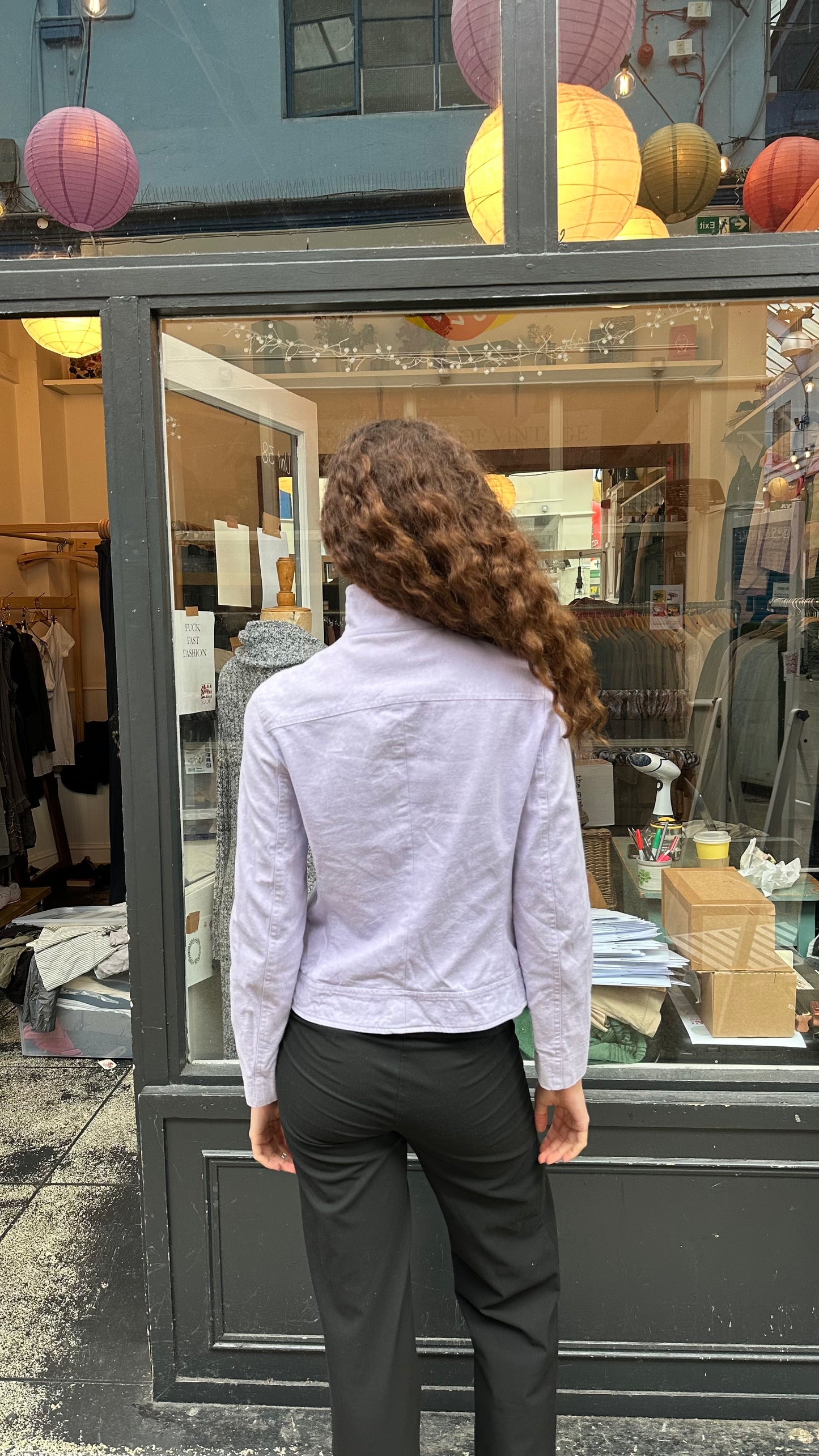 Purple cotton jacket