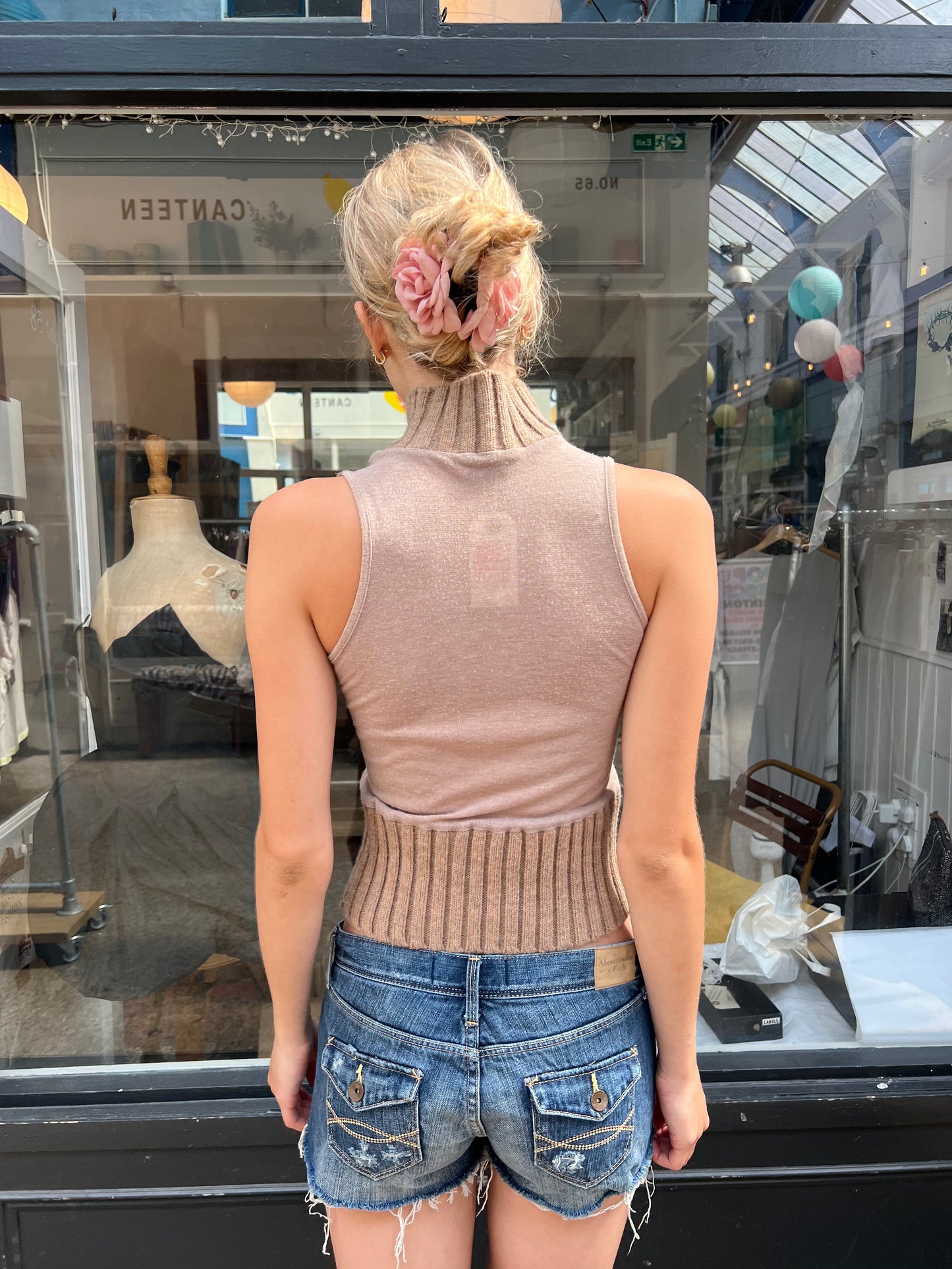 knit and sheer top