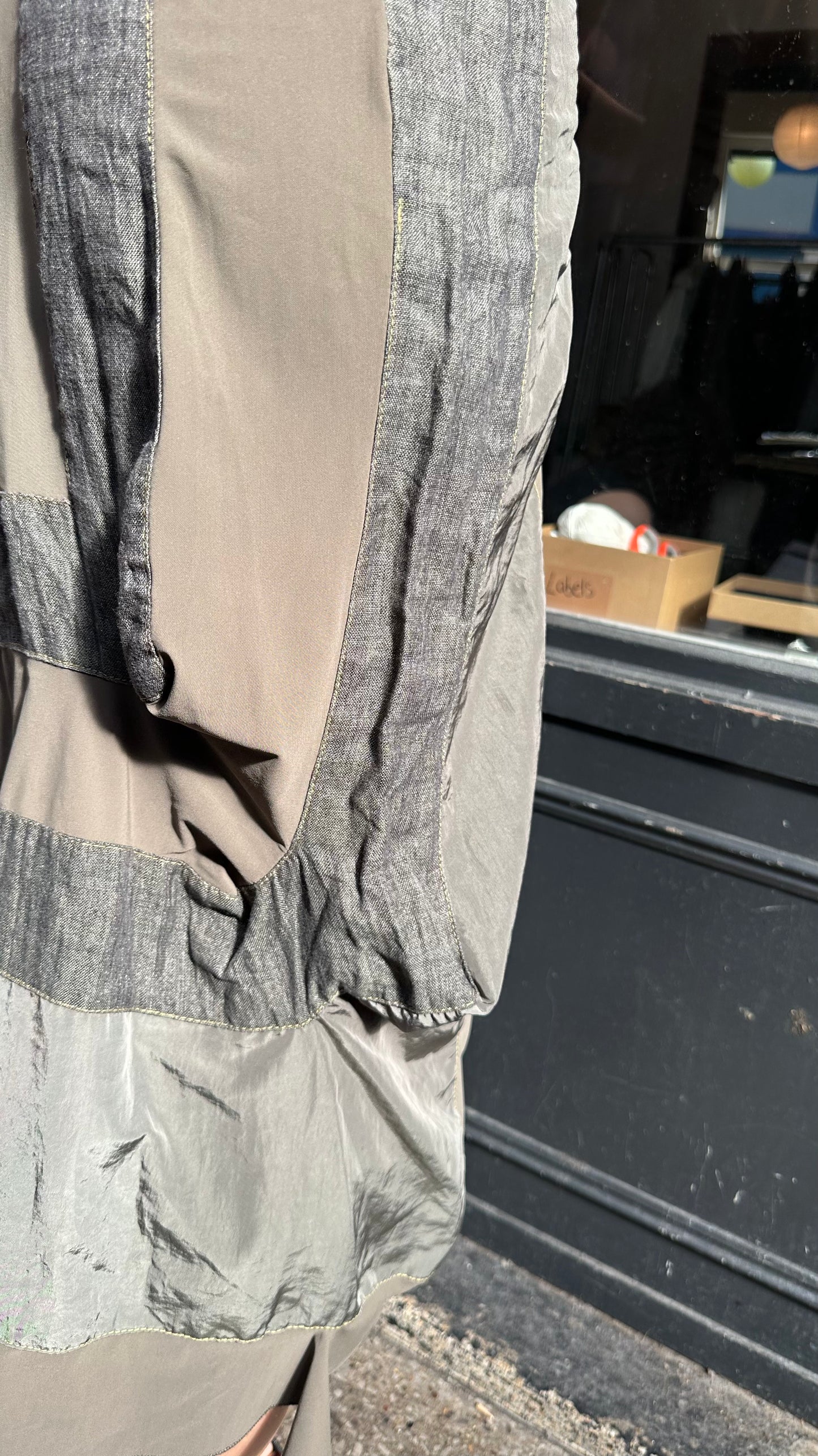 khaki maxi dress