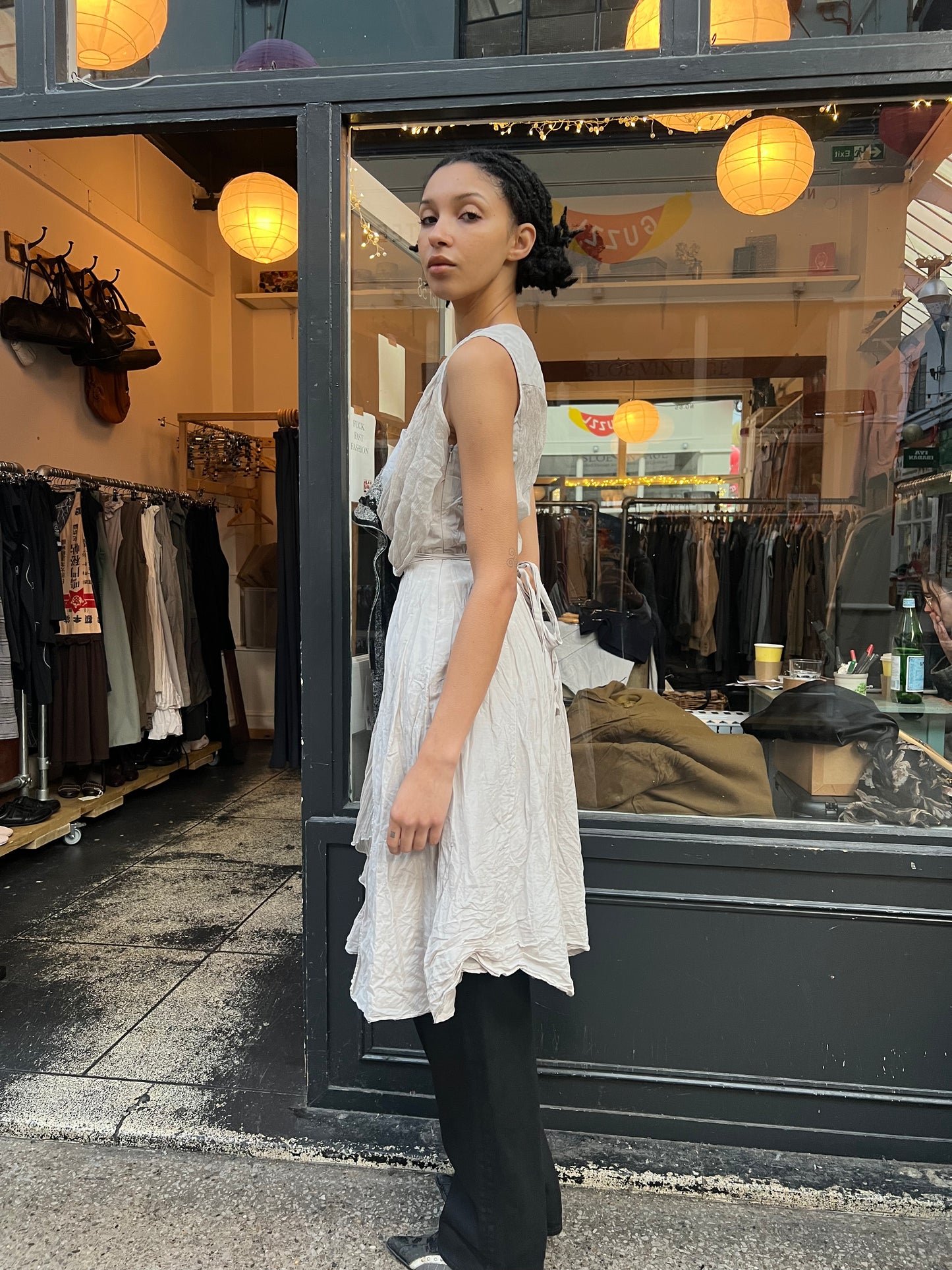 Silk multiwear dress