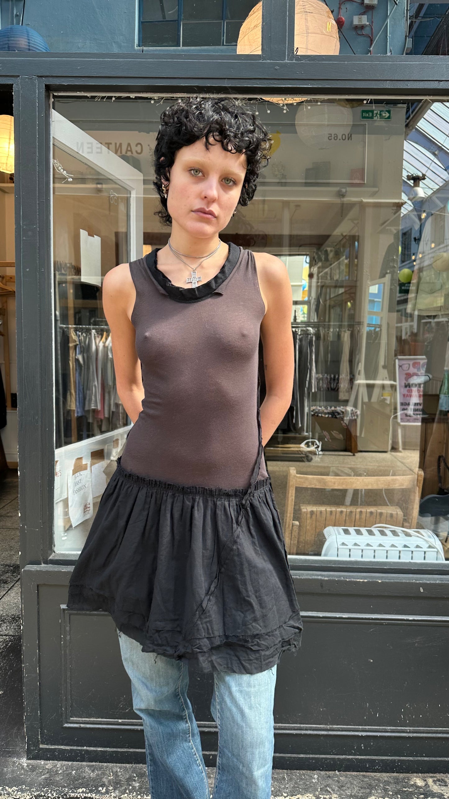 All saints drop waist dress