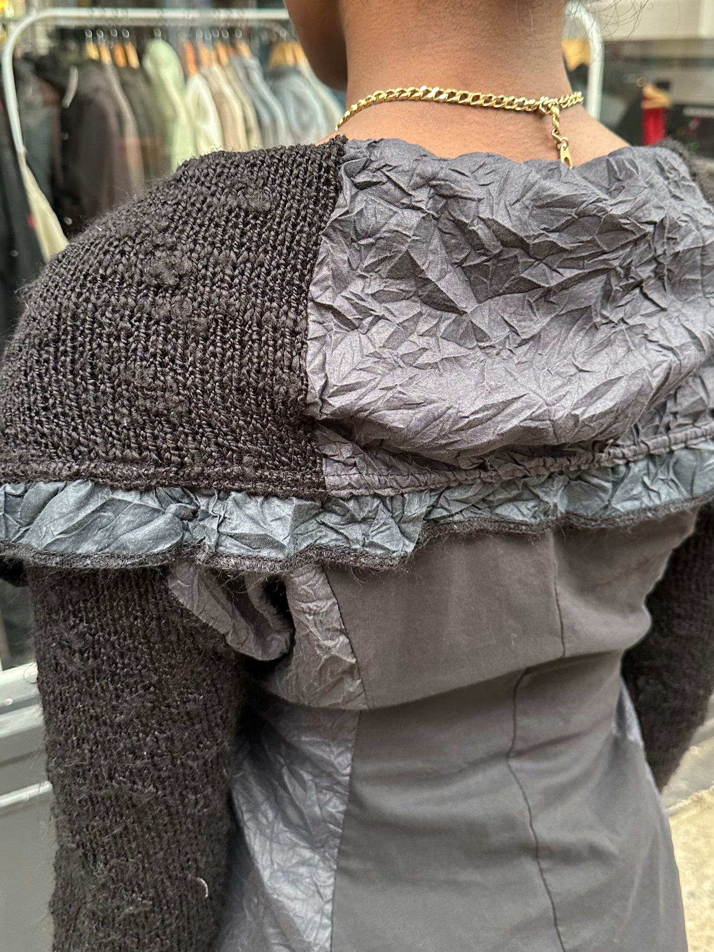 Long Knit with Ruffles