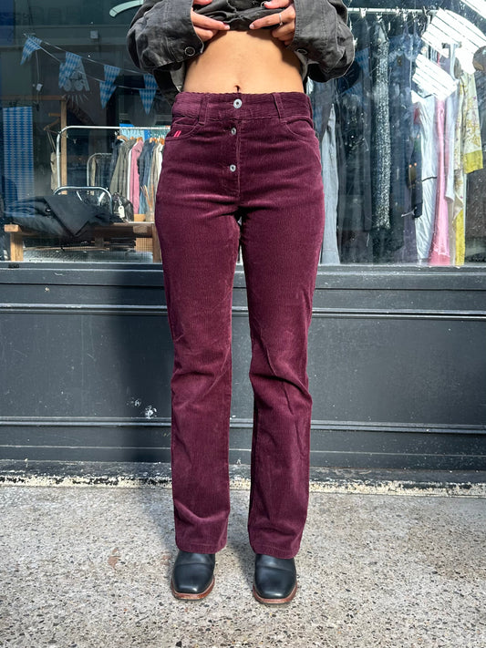 DKNY Purple Bootcut Cords