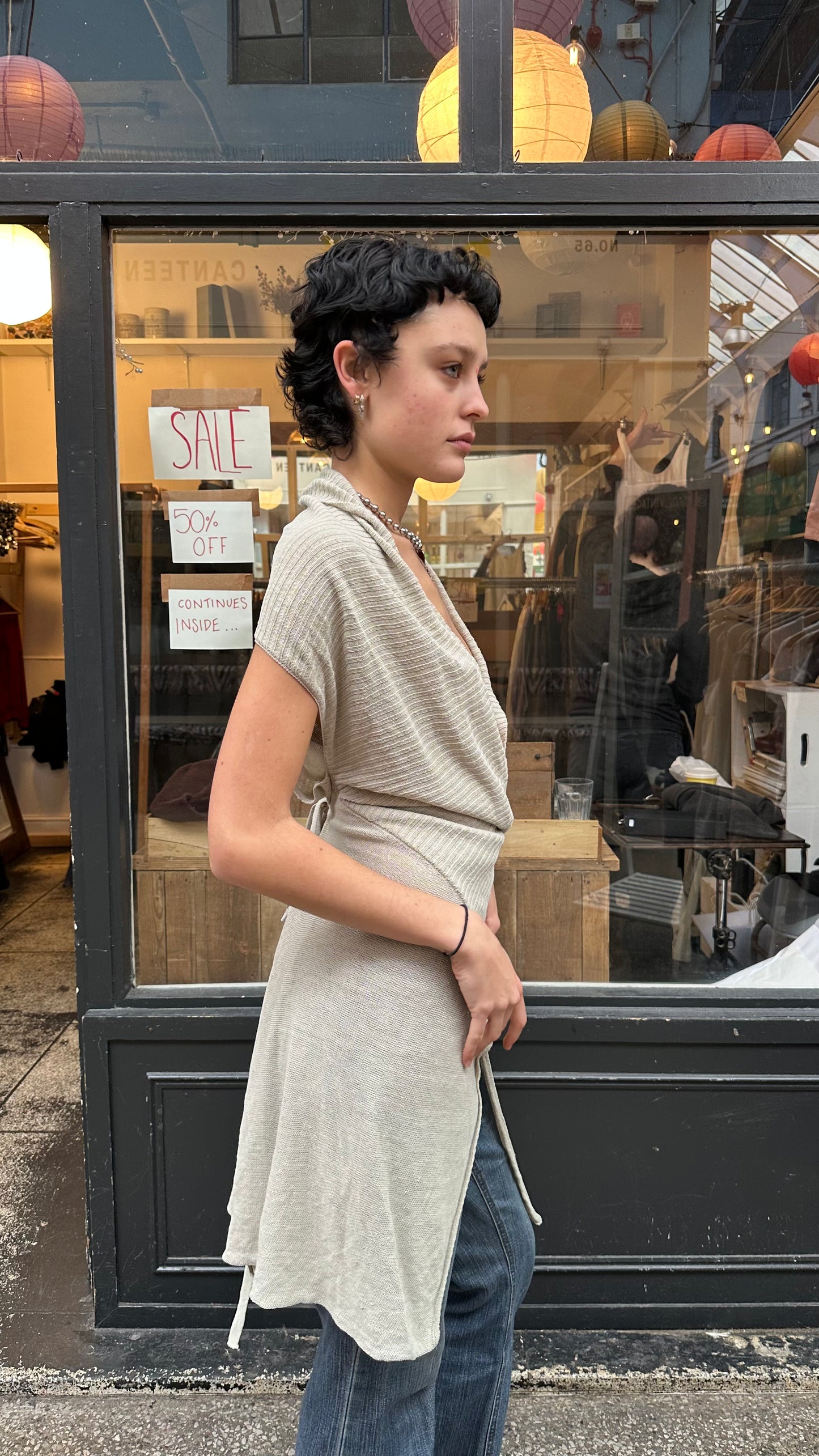Sarah pacini asymmetric wrap cardigan