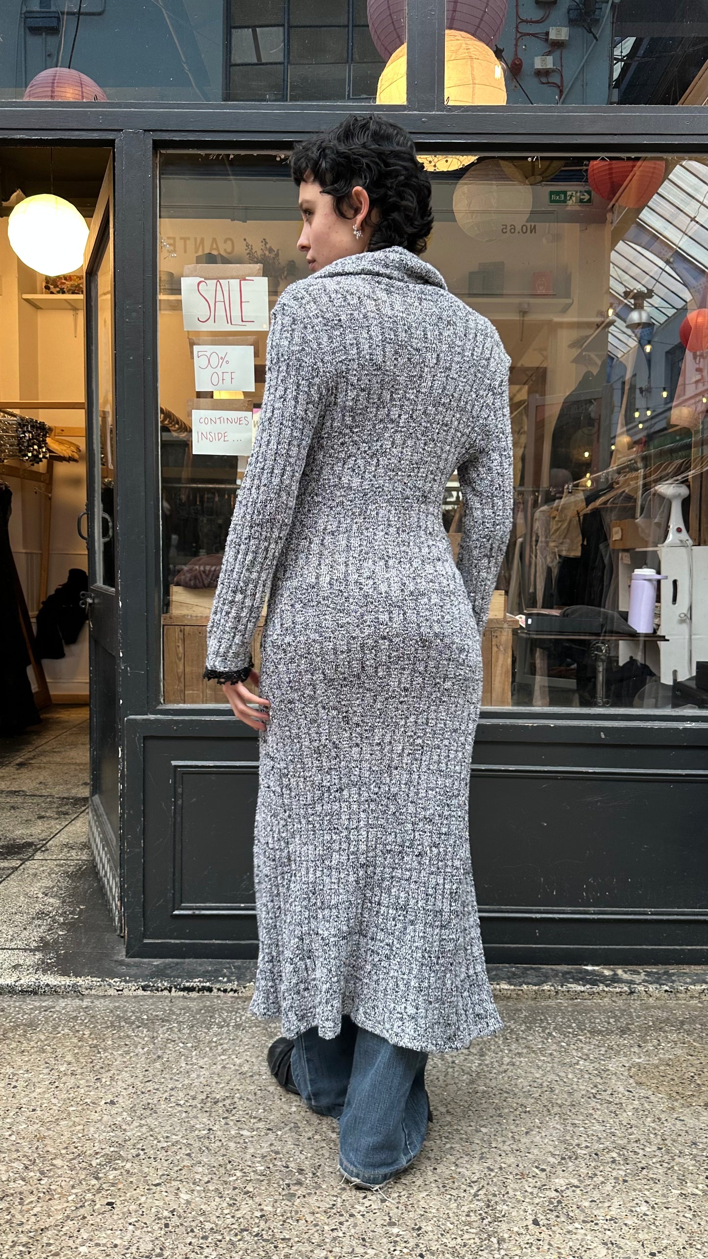 Zone bleue knit cardigan