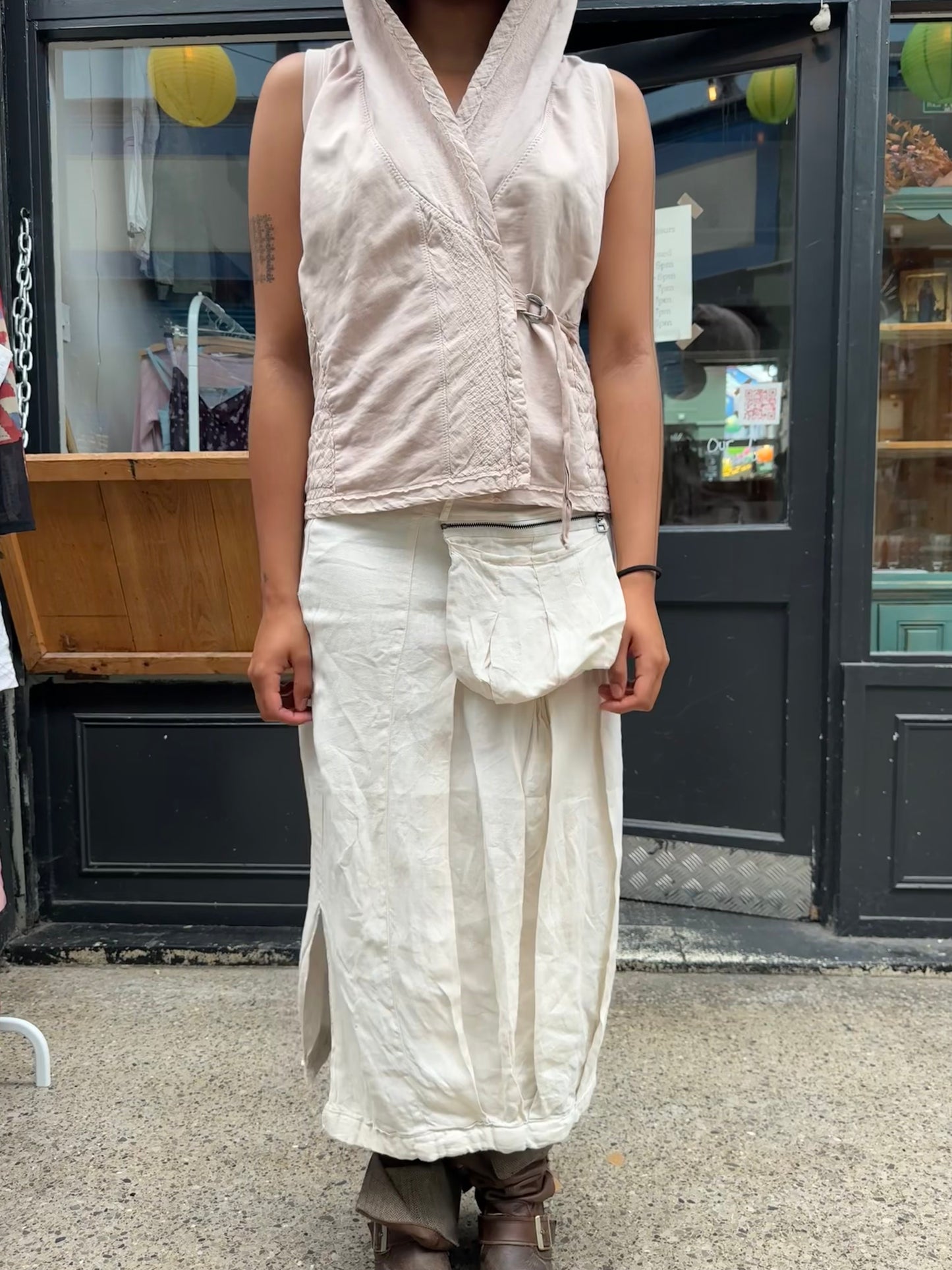 Sarah Pacini Linen Skirt