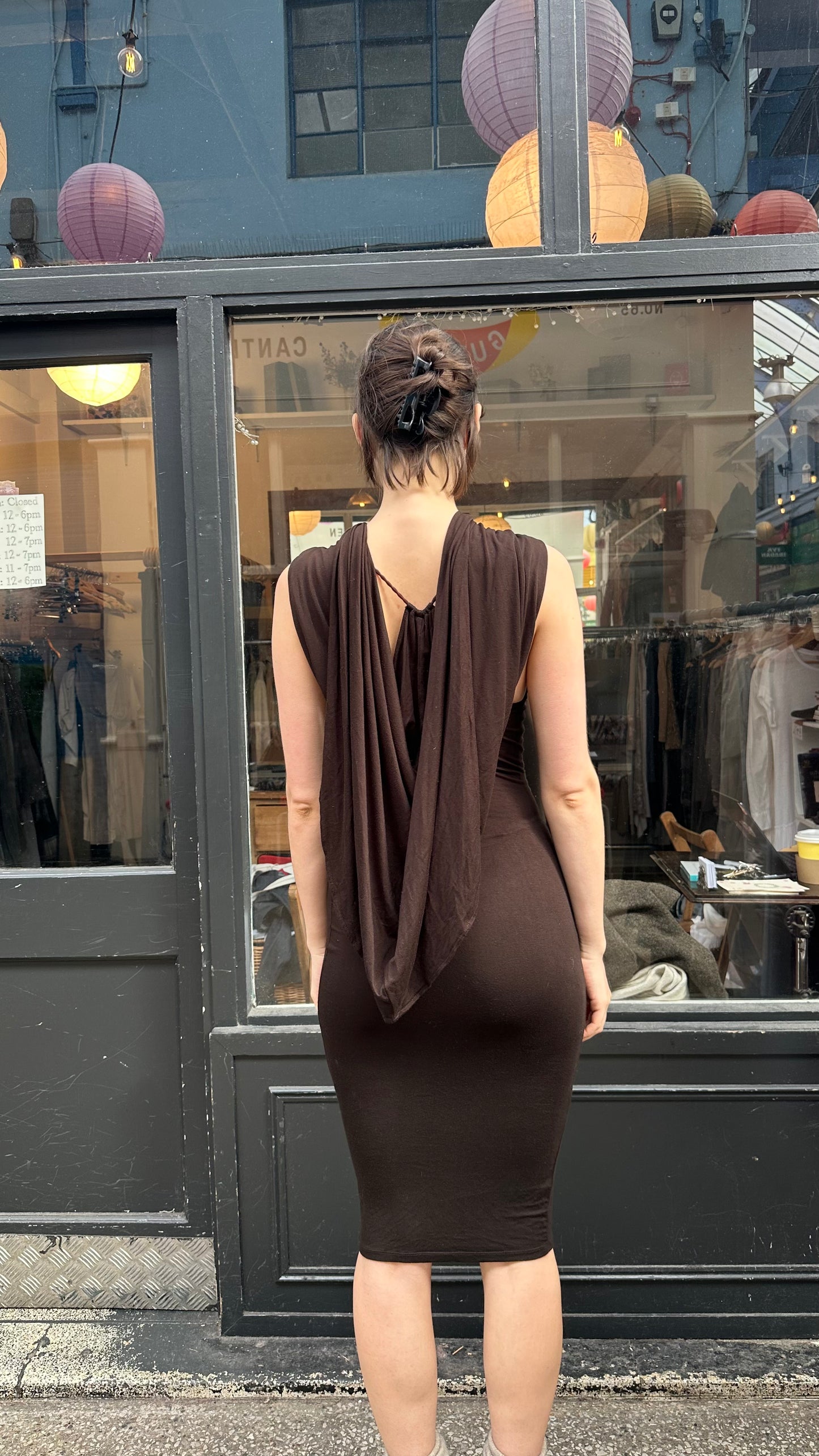 hooded multiwear dress