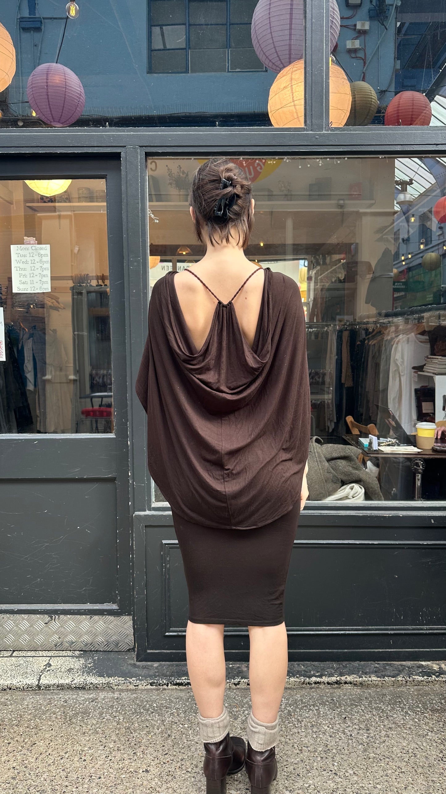 hooded multiwear dress