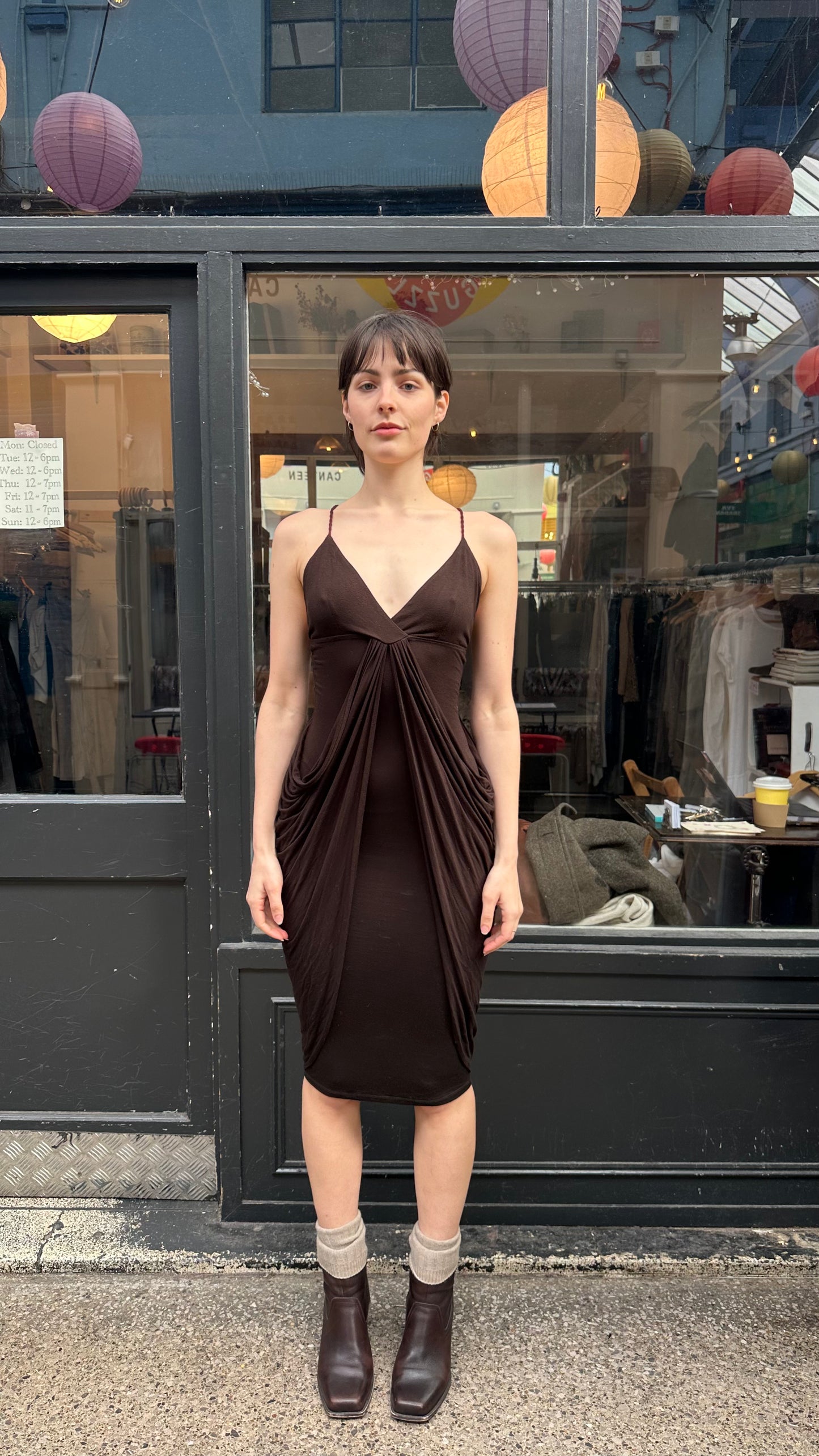 hooded multiwear dress