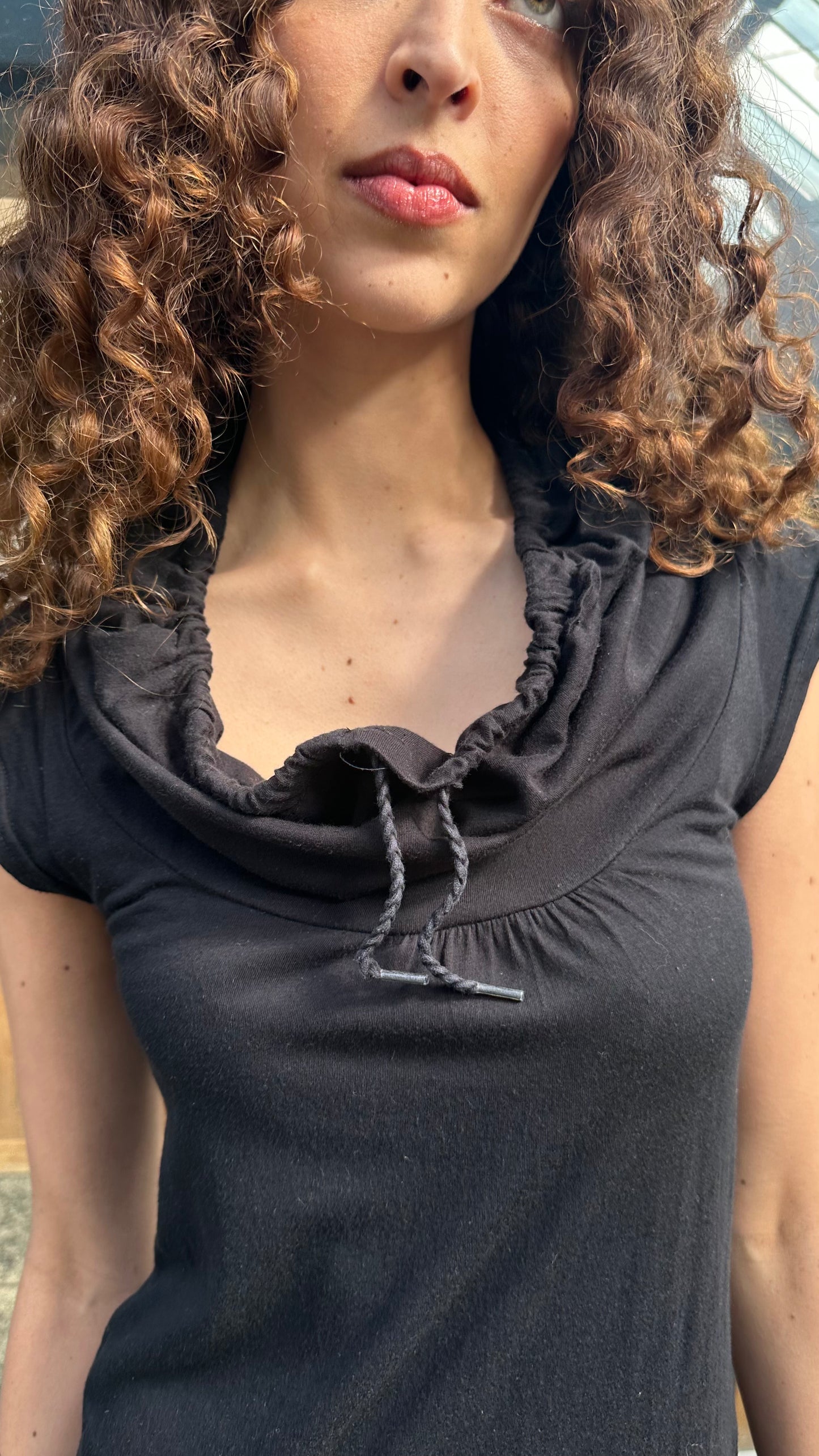 Drawstring tunic top