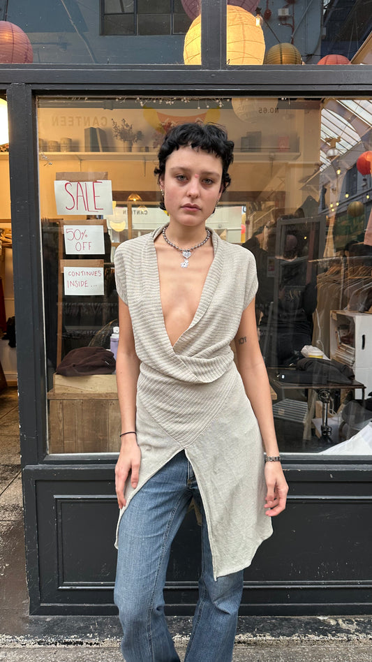 Sarah pacini asymmetric wrap cardigan