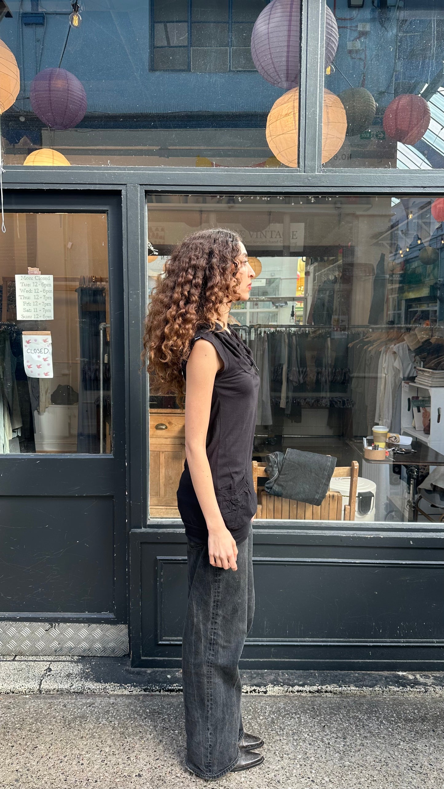 Drawstring tunic top