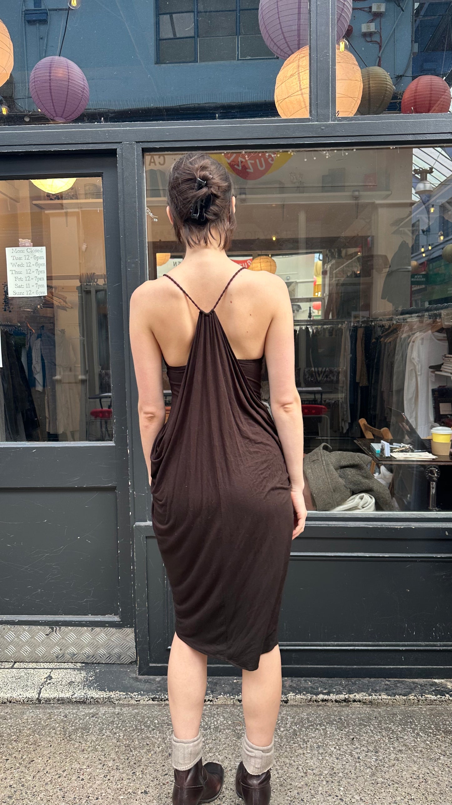 hooded multiwear dress