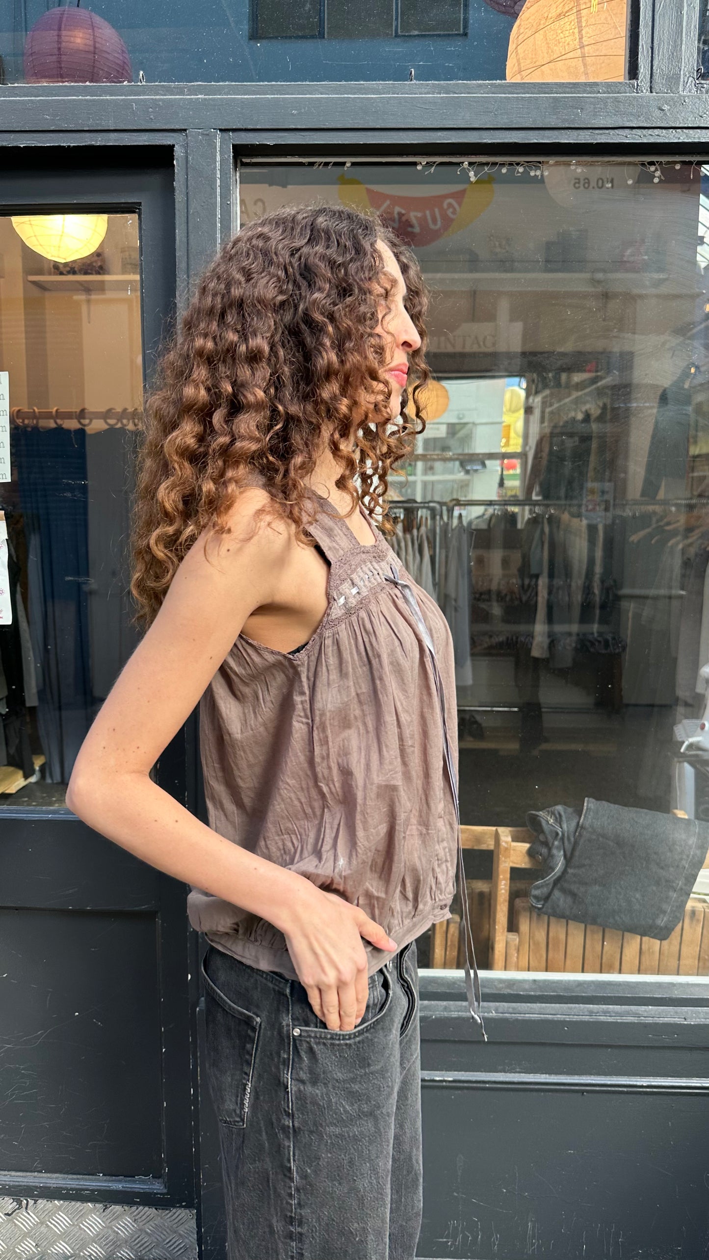 Victorian style cotton top