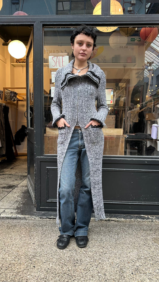 Zone bleue knit cardigan