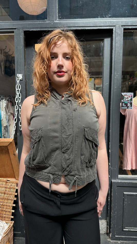 Khaki vest top