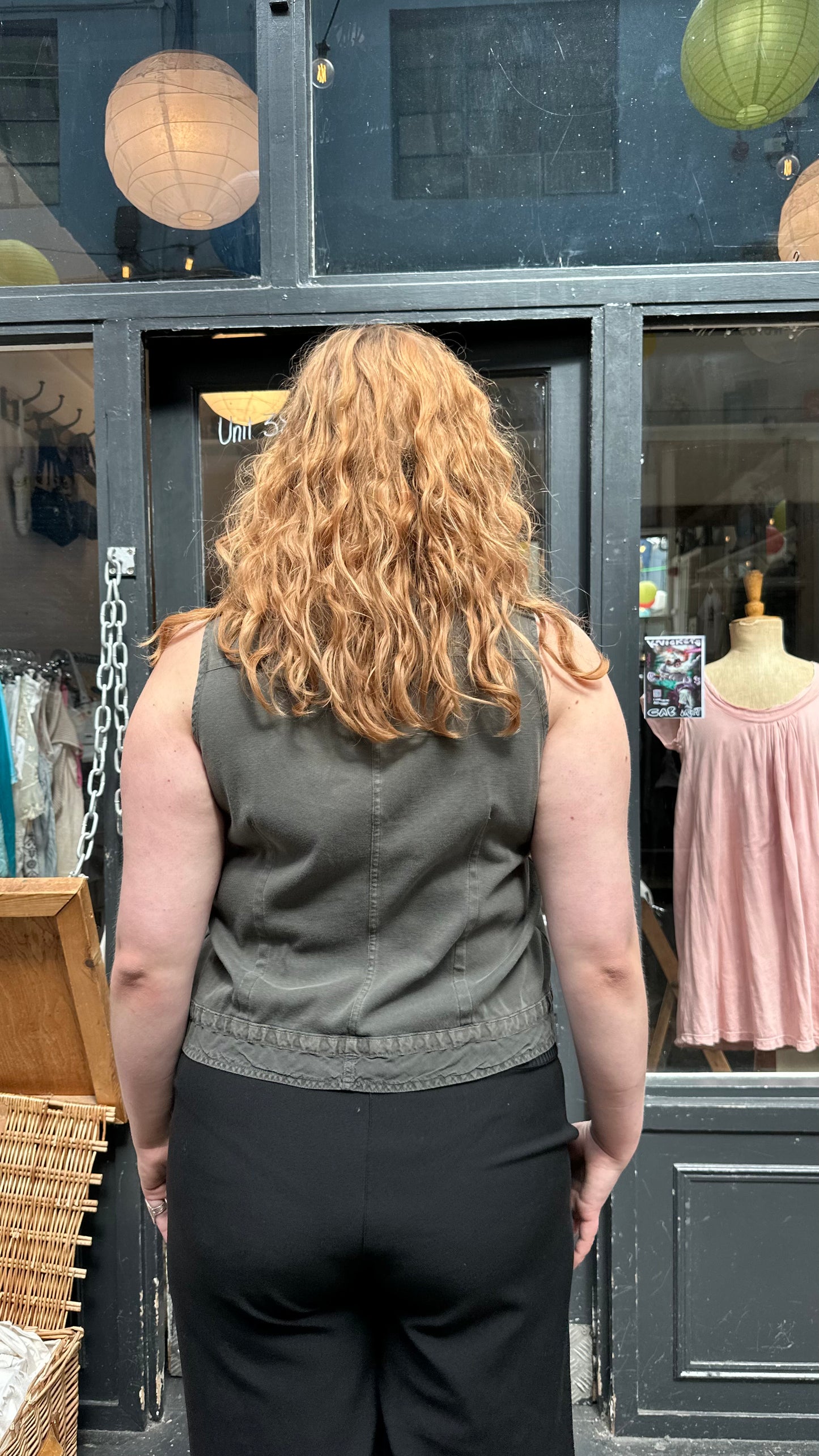 Khaki vest top