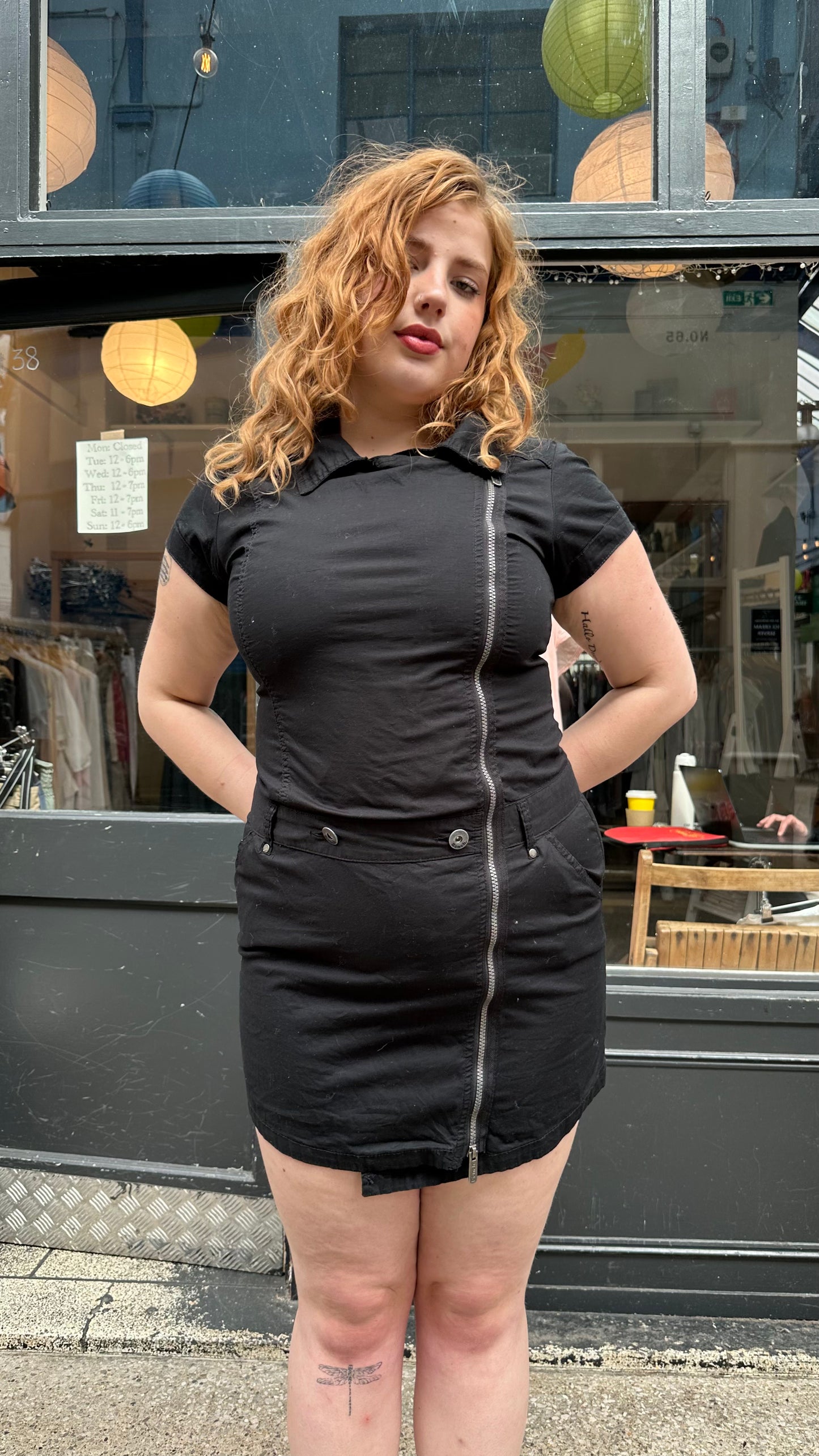 bench black cargo dress