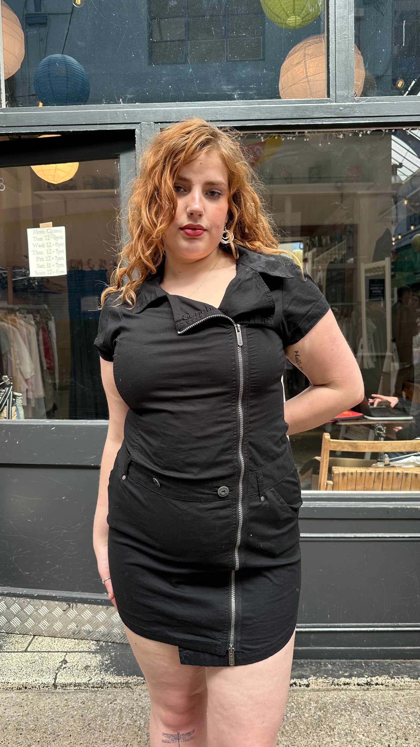 bench black cargo dress