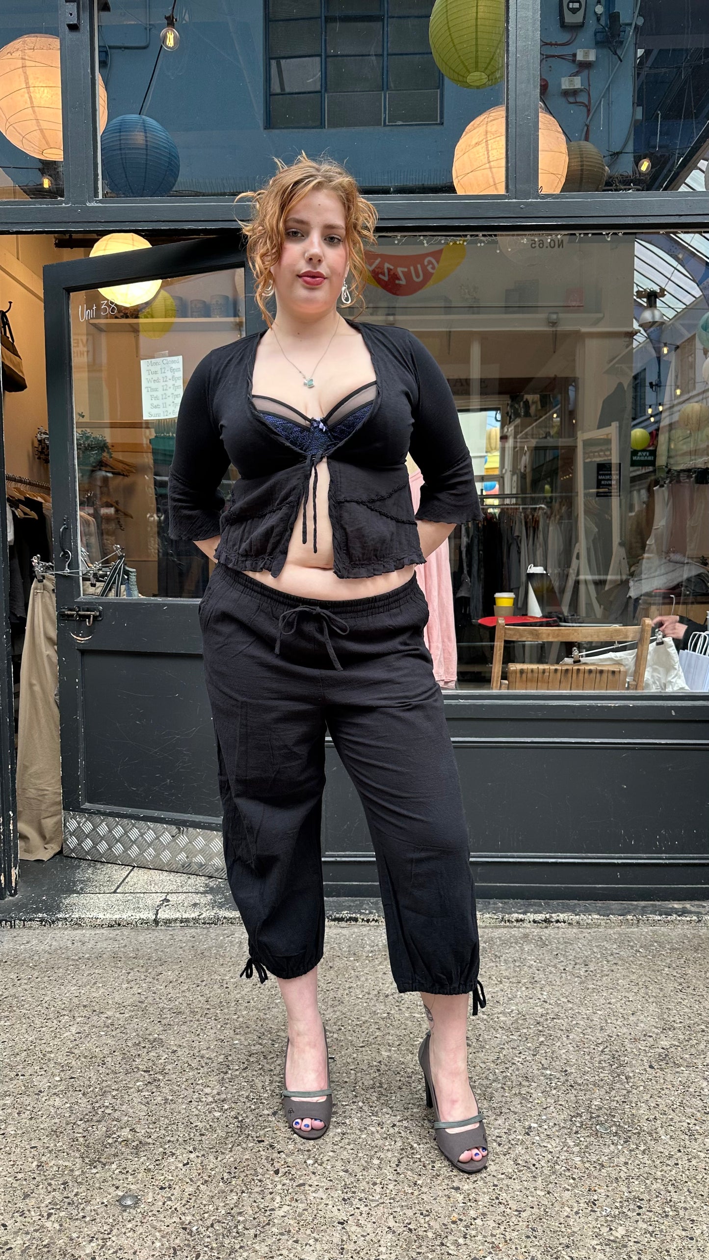 Black cotton bloomers