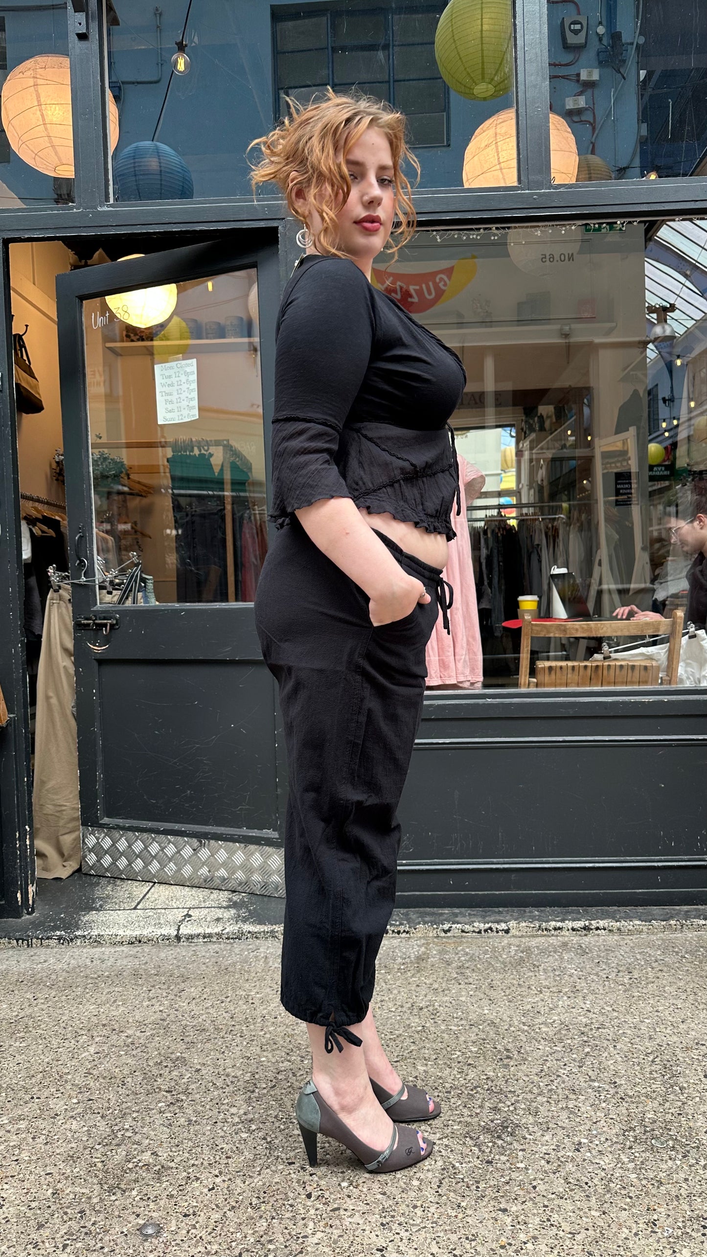 Black cotton bloomers