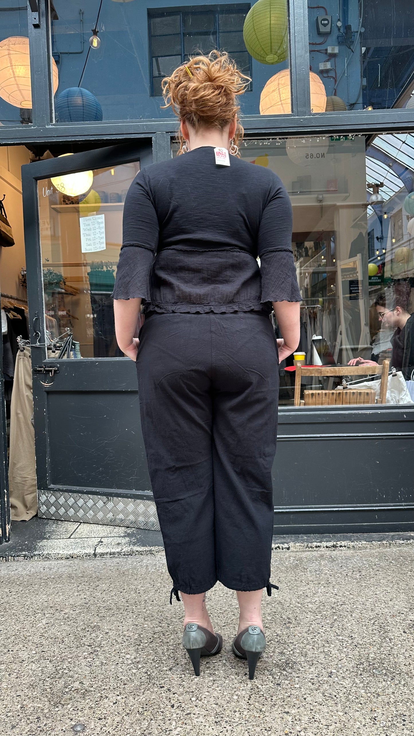 Black cotton bloomers