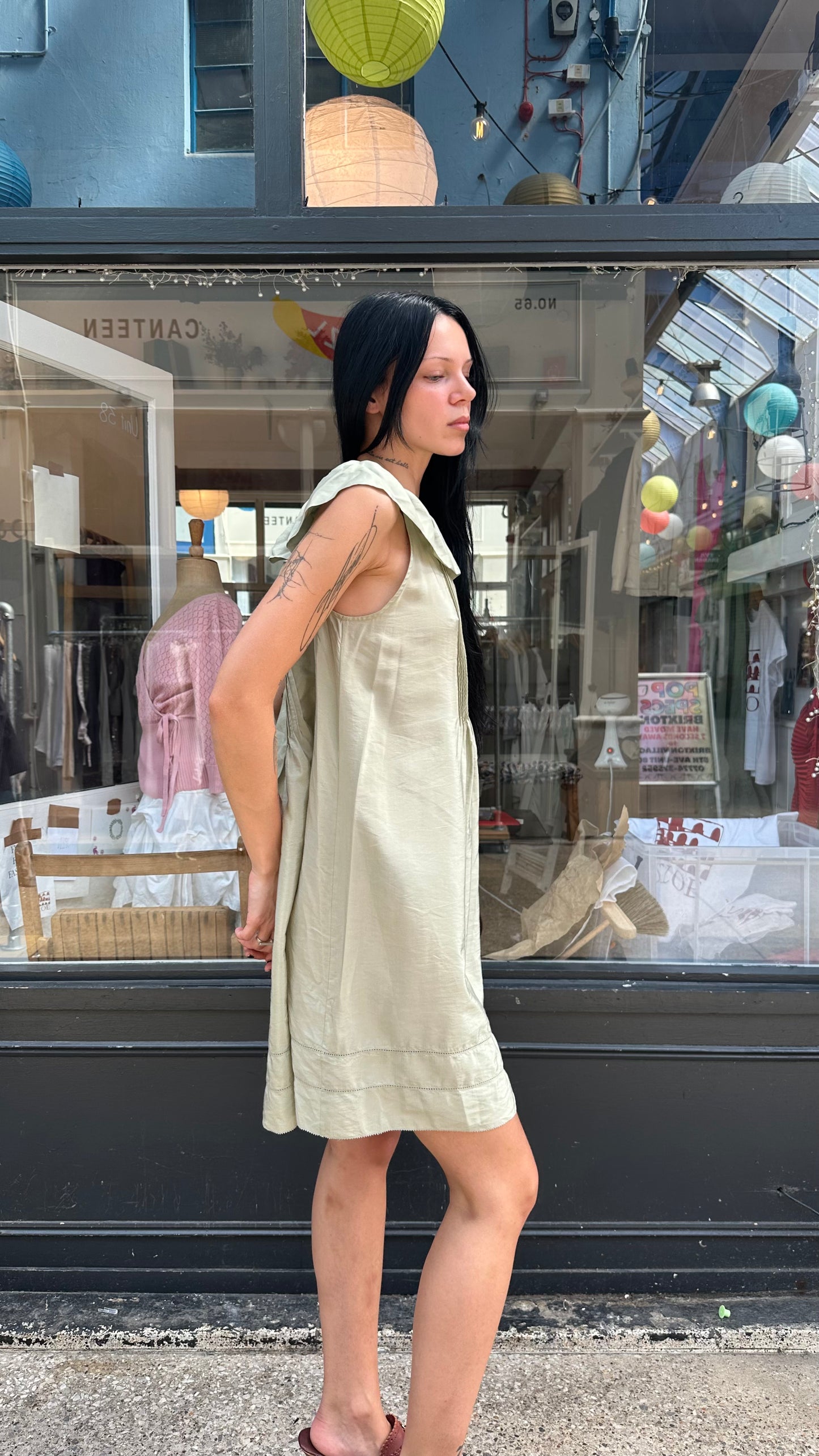 Light green baby doll dress