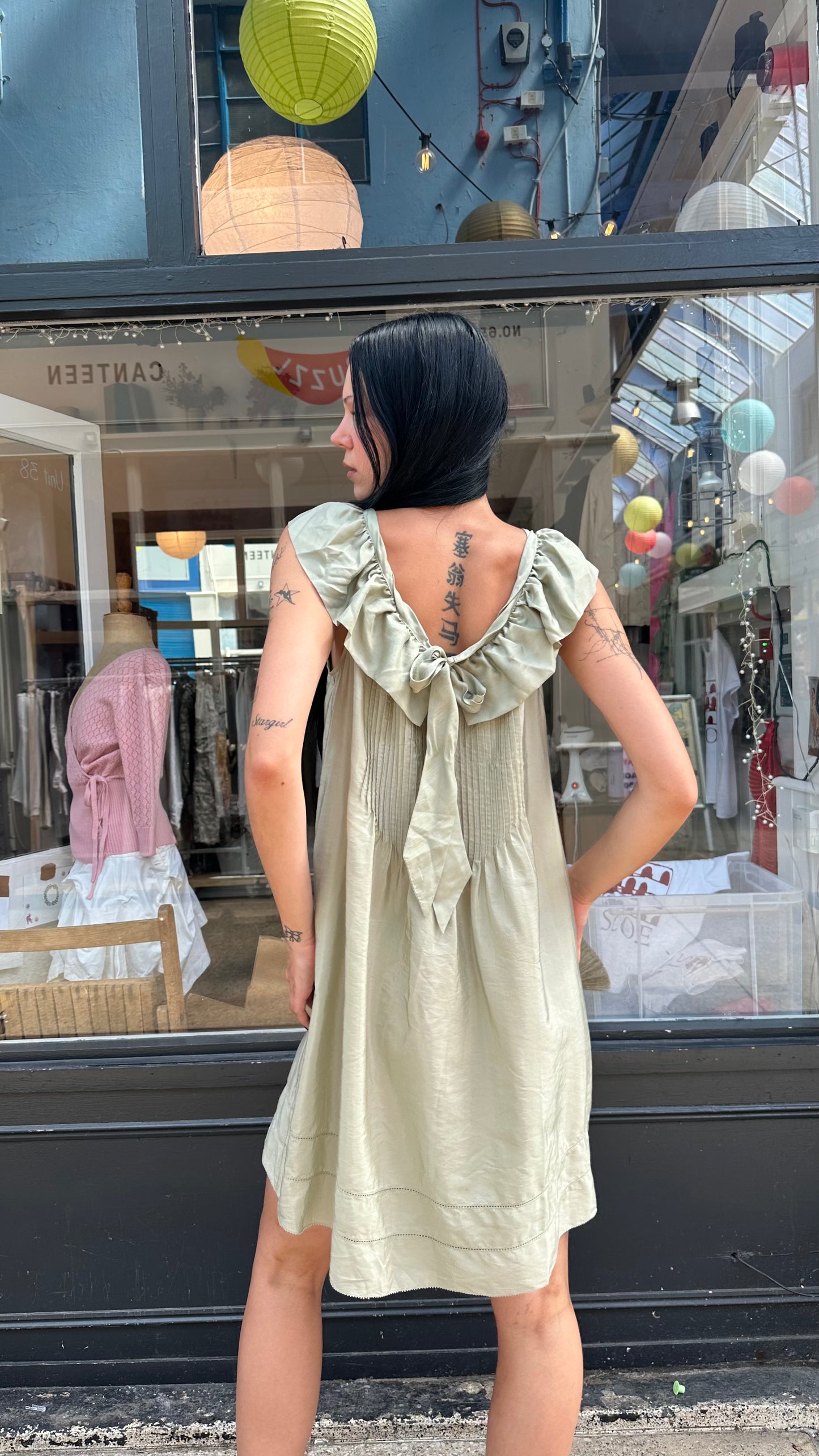 Light green baby doll dress