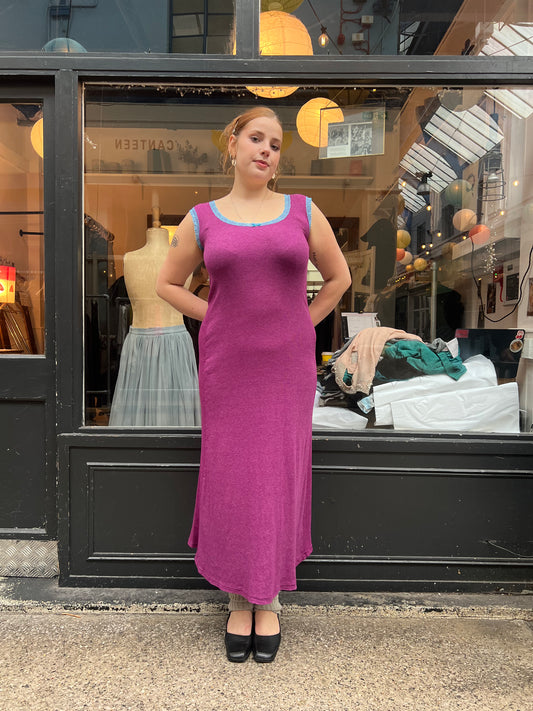 Purple piontelle maxi dress