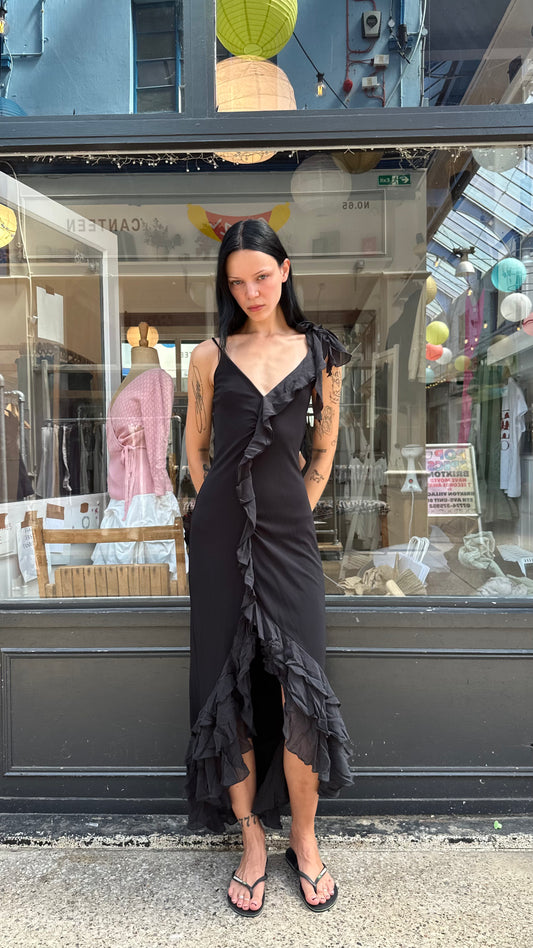 Black maxi dress