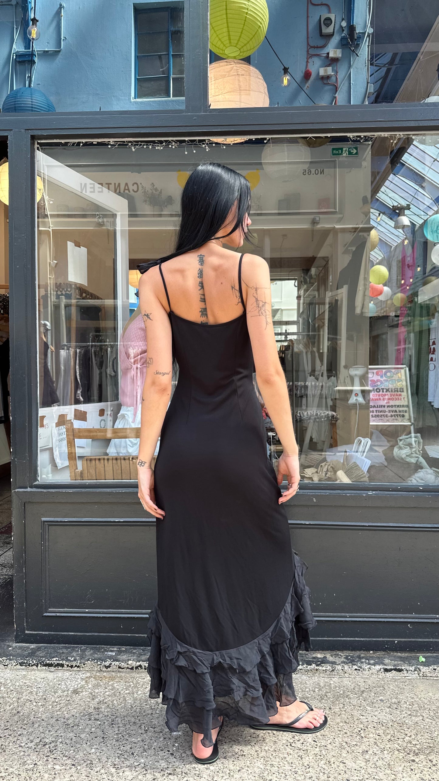 Black maxi dress
