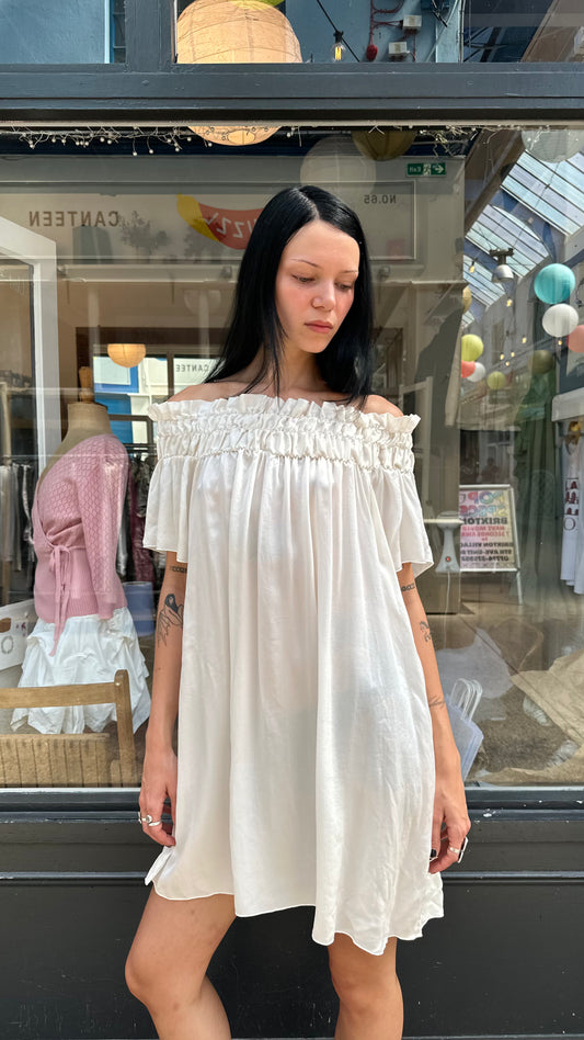 Silk baby doll dress