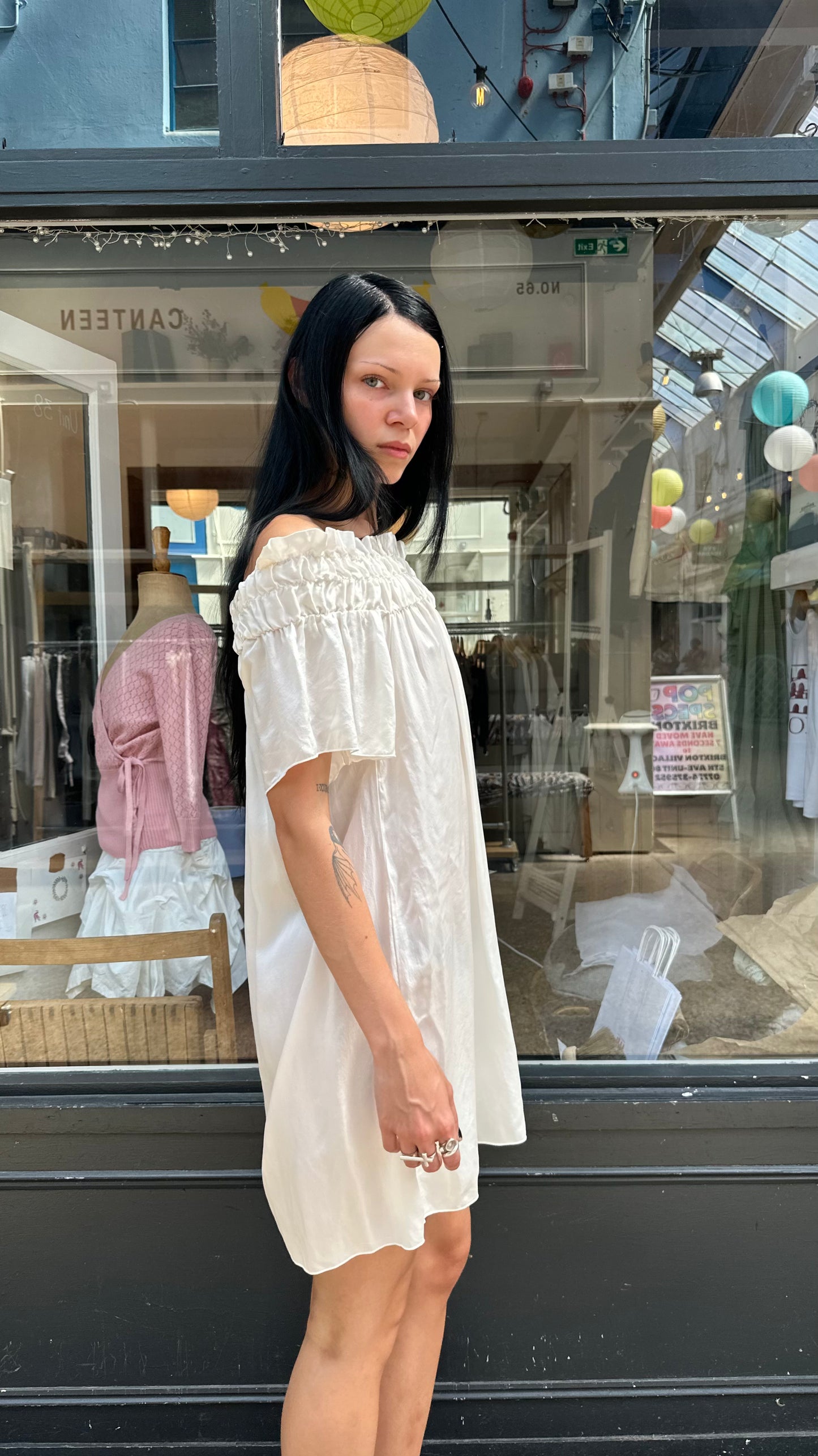 Silk baby doll dress