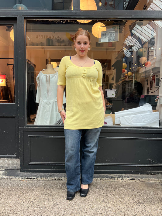 Yellow cotton baby doll