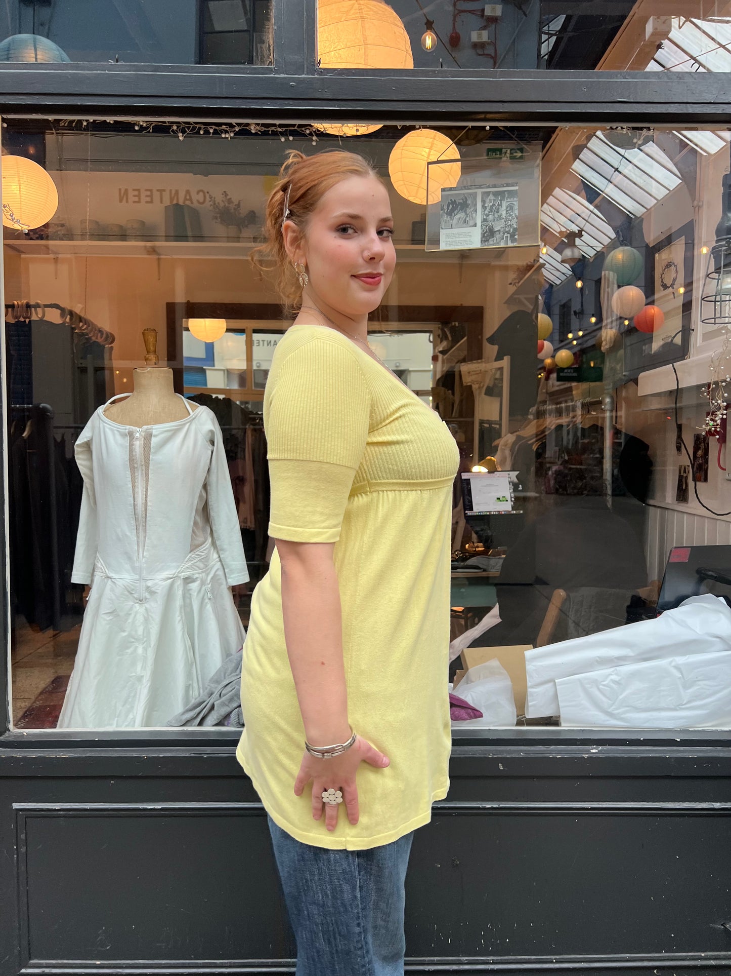 Yellow cotton baby doll