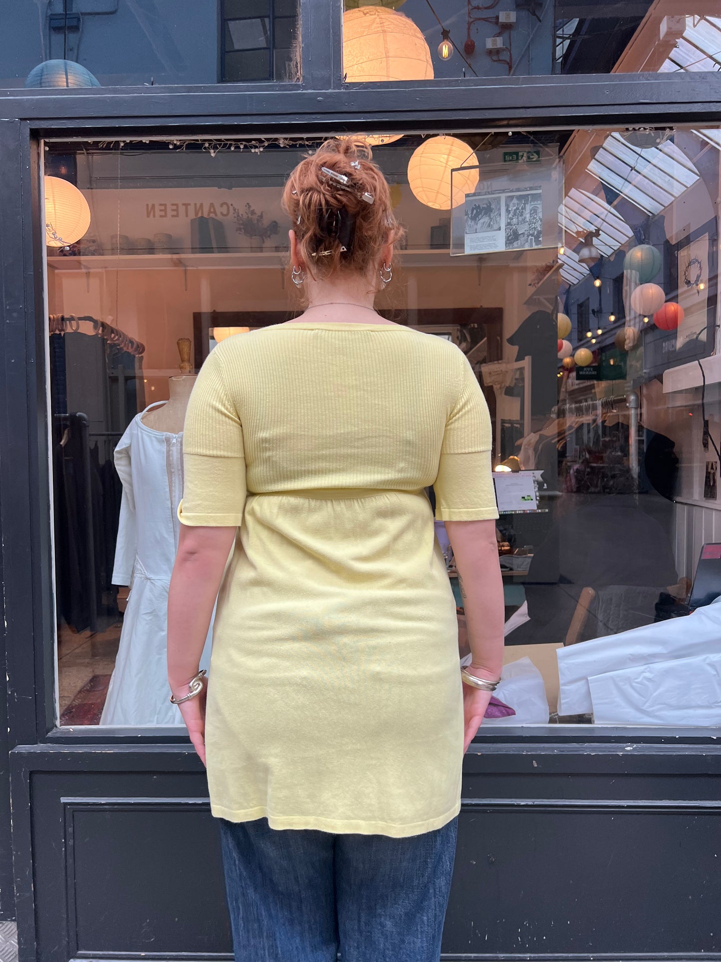 Yellow cotton baby doll